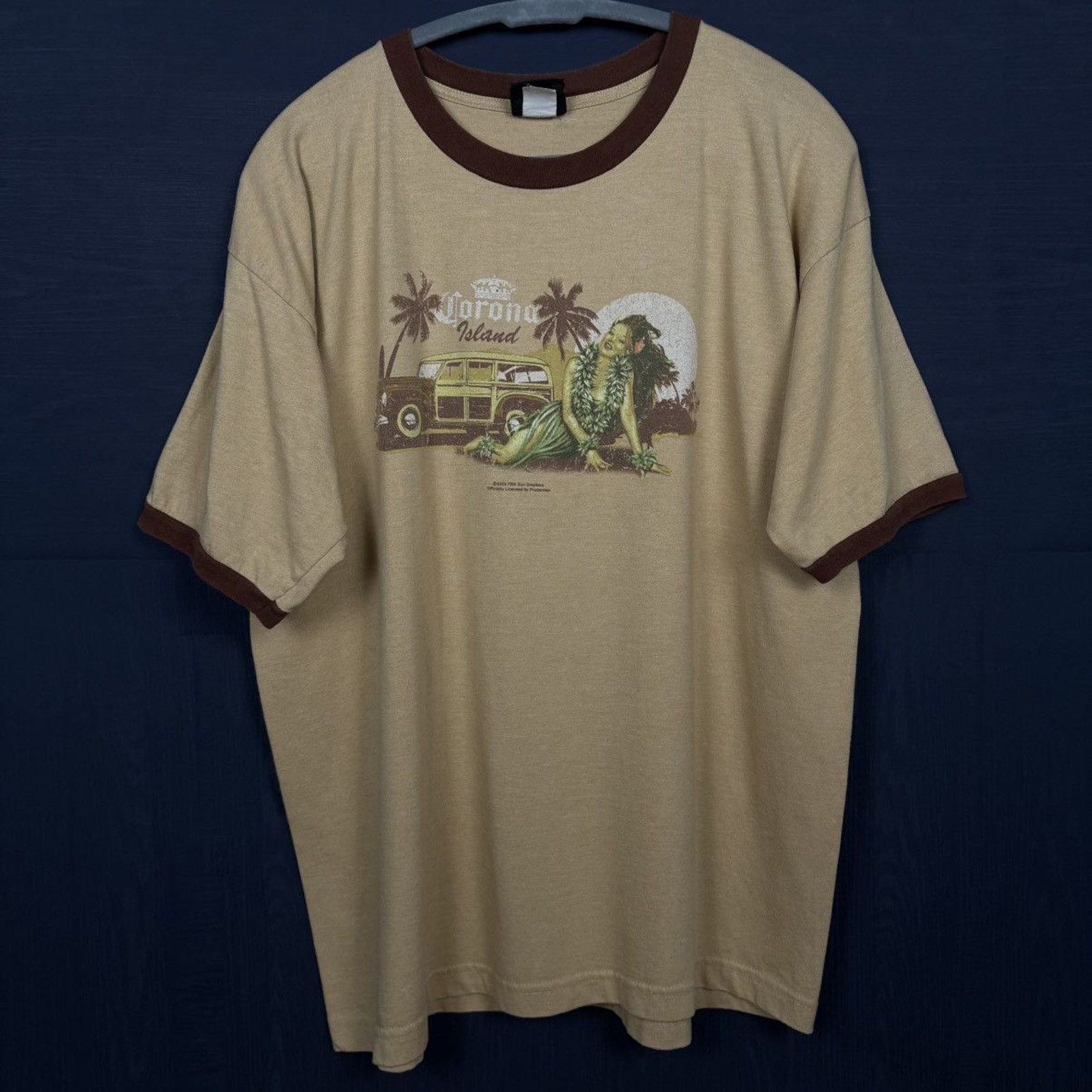Harley Davidson × Vintage 🇺🇸2003 CORONA Island Girl T Size US XL / EU 56 / 4 - 1 Thumbnail