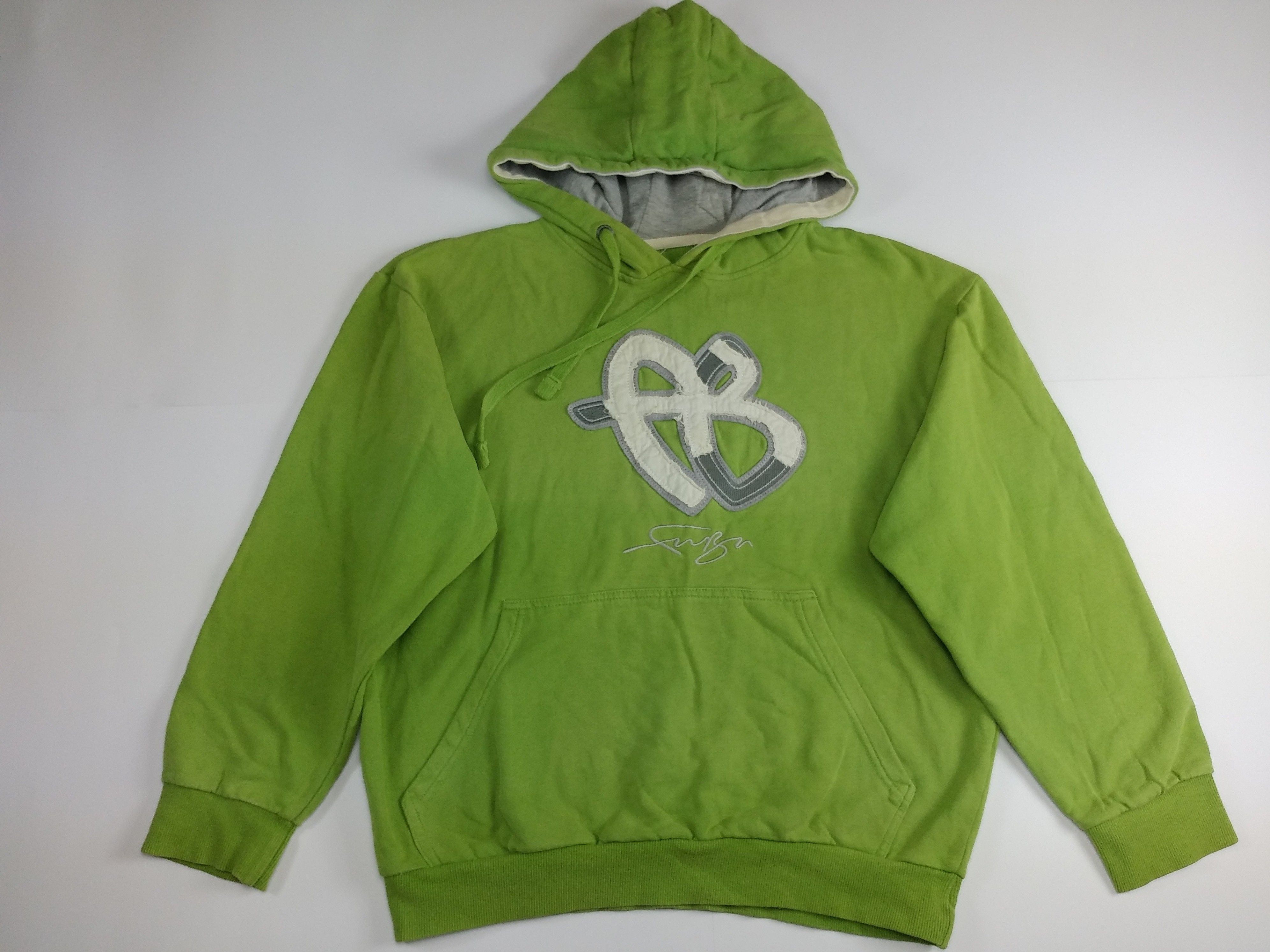 Fubu FUBU hoodie, green, vintage hip hop sweatshirt, 90s size M Size US M / EU 48-50 / 2 - 1 Thumbnail
