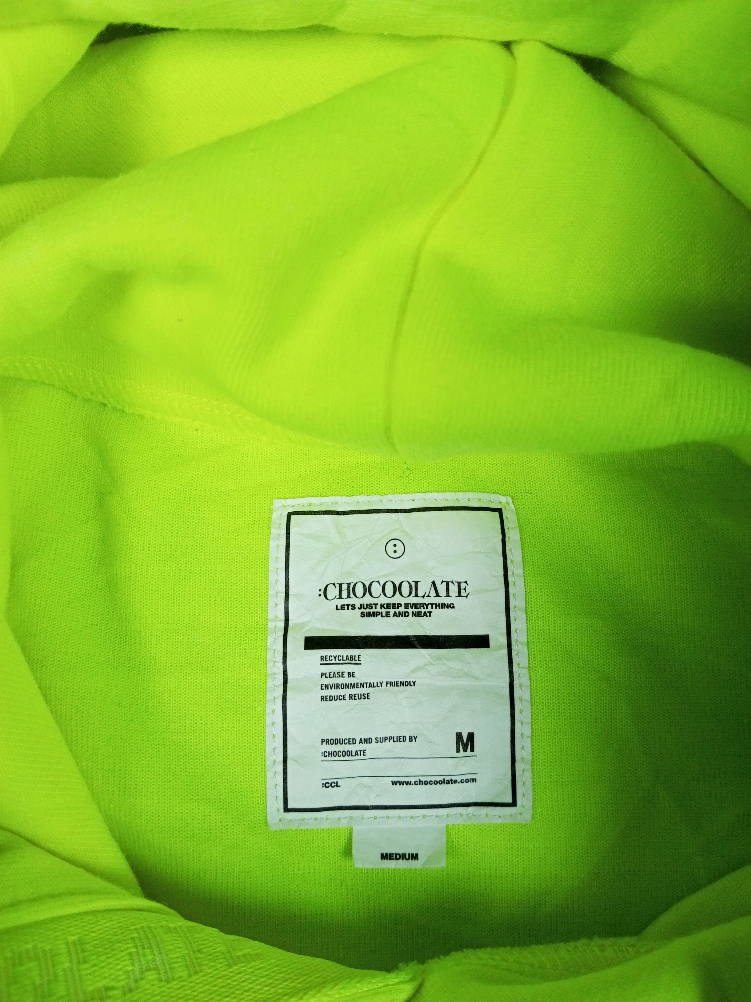 Chocolate × Japanese Brand Black Chocoolate Hoodie Neon Size M Size US M / EU 48-50 / 2 - 13 Thumbnail