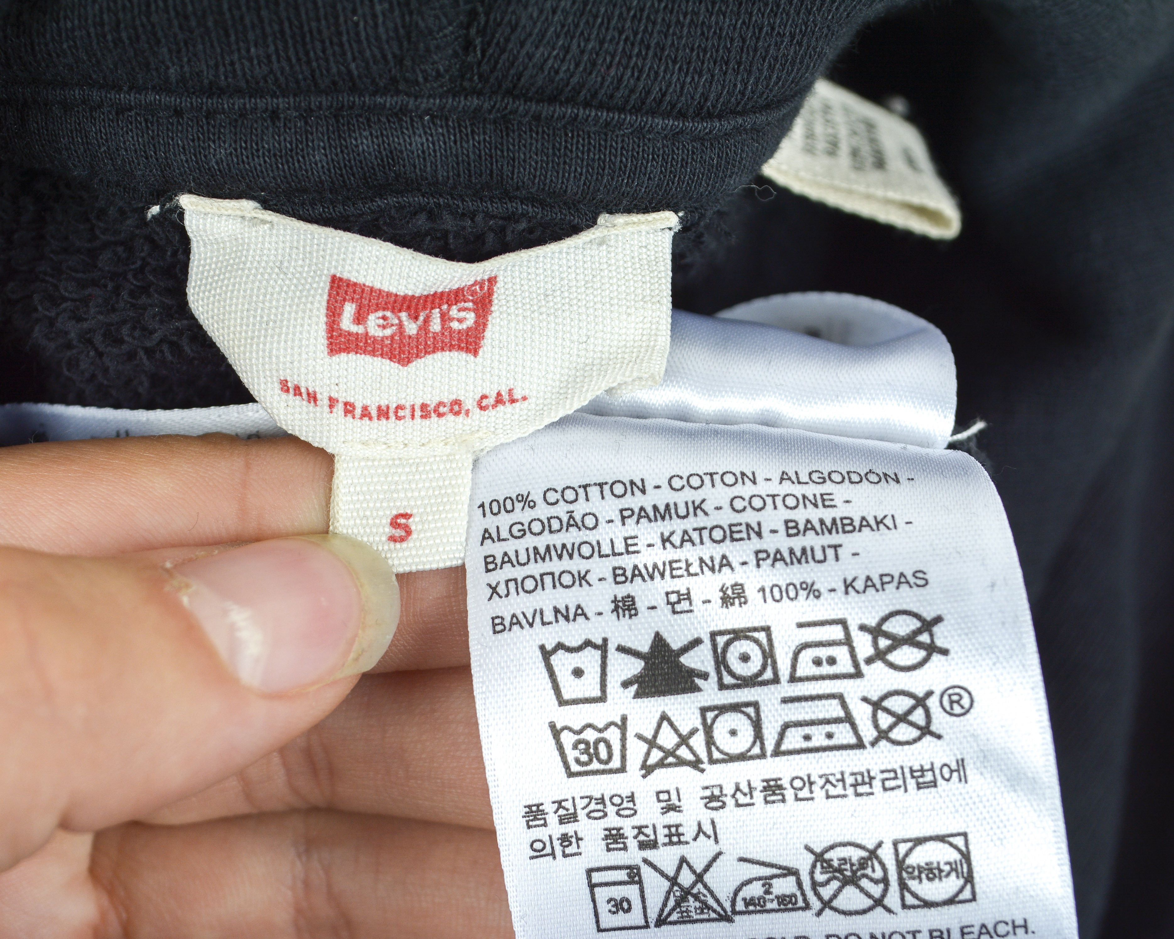 Levi's Big Logo S Cotton Small Hoodie Sweatshirt Pullover Jumper Size US S / EU 44-46 / 1 - 2 Thumbnail