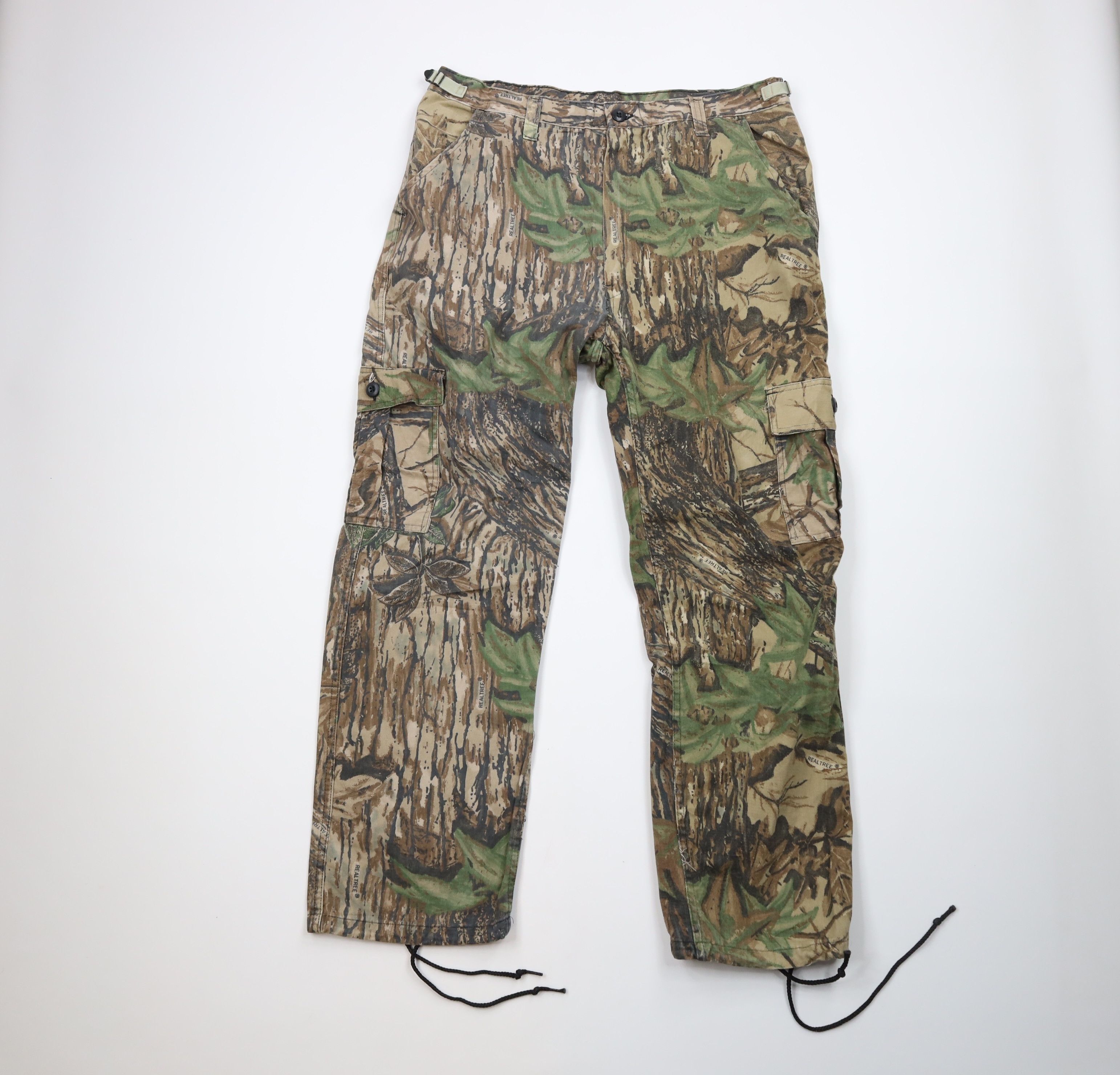 image of Vintage 90's Streetwear Camouflage Wide Leg Cargo Pants Usa, Men's (Size 38)