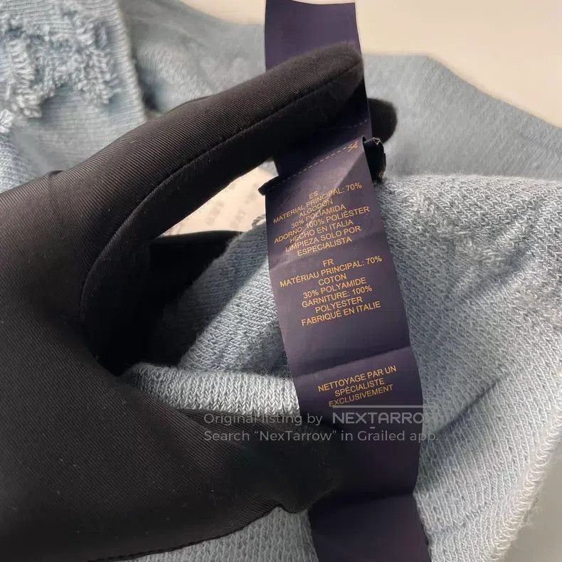 Louis Vuitton Louis Vuitton 25 new MONOGRAM SPONGE blue embossed Terry f Size ONE SIZE - 9 Thumbnail