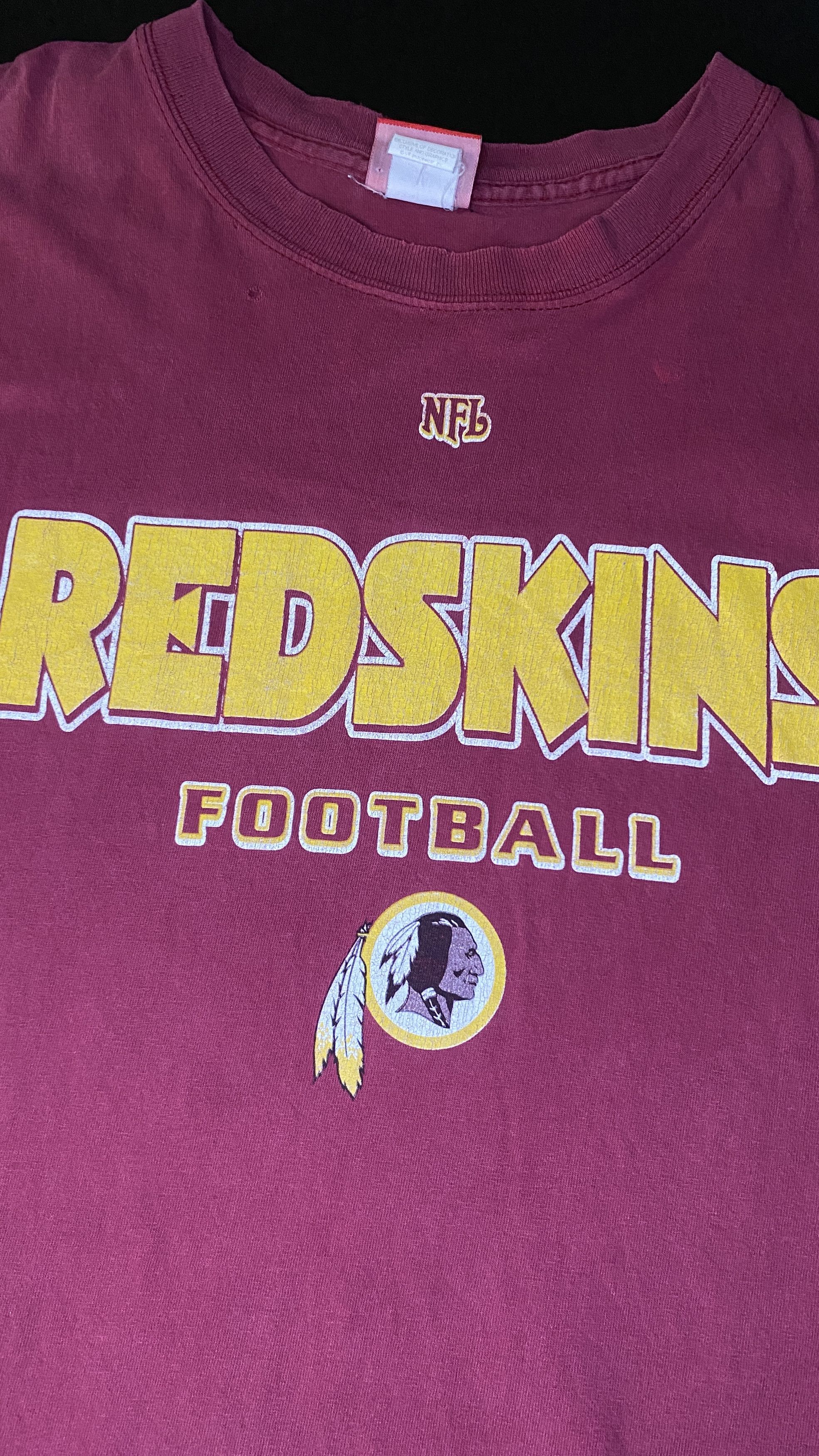 Vintage Vintage 90s Washington Redskins Big Spellout T-Shirt Size US L / EU 52-54 / 3 - 2 Thumbnail
