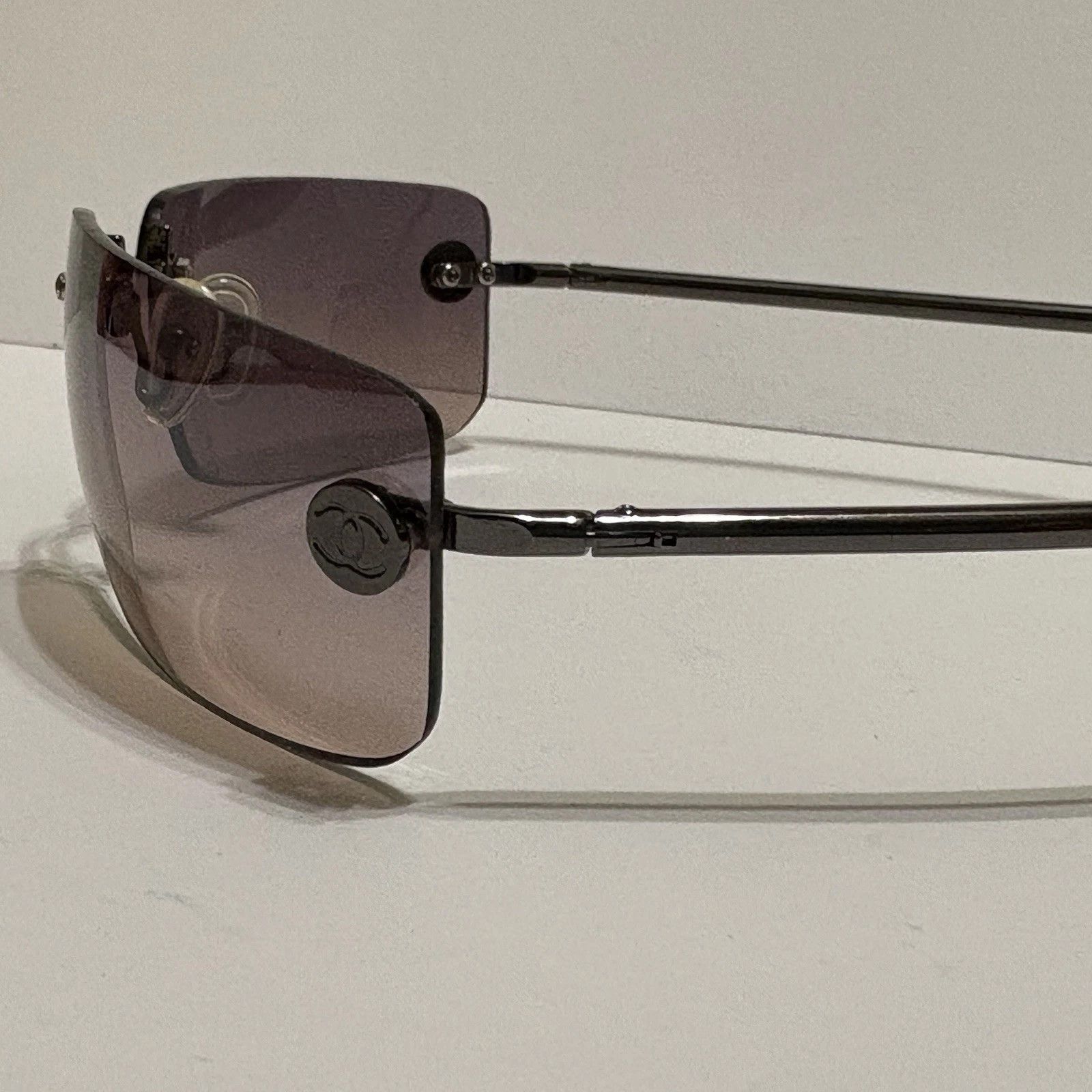 Chanel Chanel Sunglasses Blue CC 4047 Rimless Size ONE SIZE - 8 Thumbnail