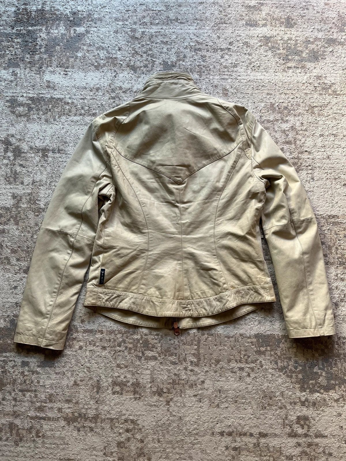 Armani Armani Jeans Leather Jacket Sz L Measured Size L / US 10 / IT 46 - 10 Thumbnail