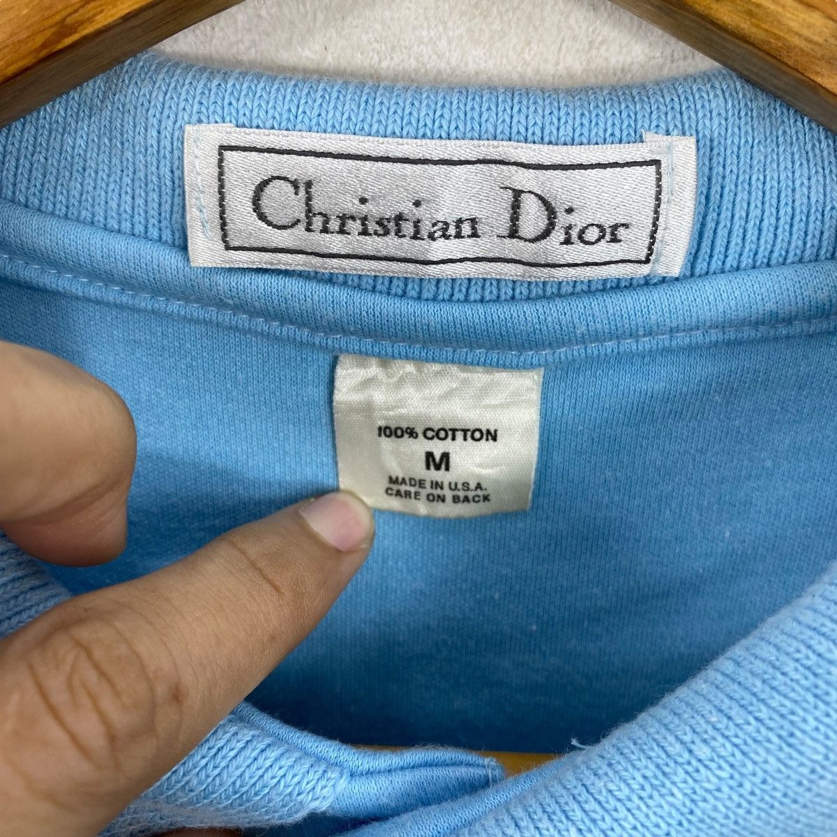 Dior × Vintage Vintage 90's CHRISTIAN DIOR Small Logo Polo Shirt Size US M / EU 48-50 / 2 - 5 Thumbnail