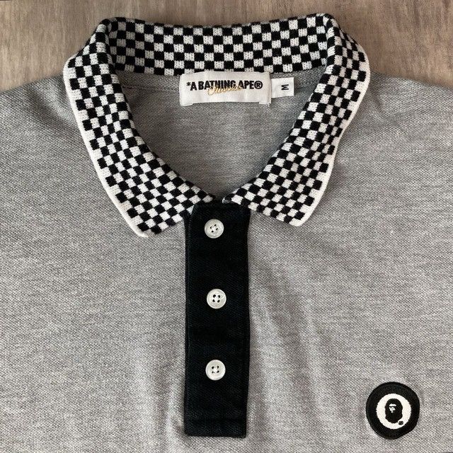 Bape BAPE APE HEAD flag check polo shirt a bathing ape NIGO Size US M / EU 48-50 / 2 - 3 Thumbnail