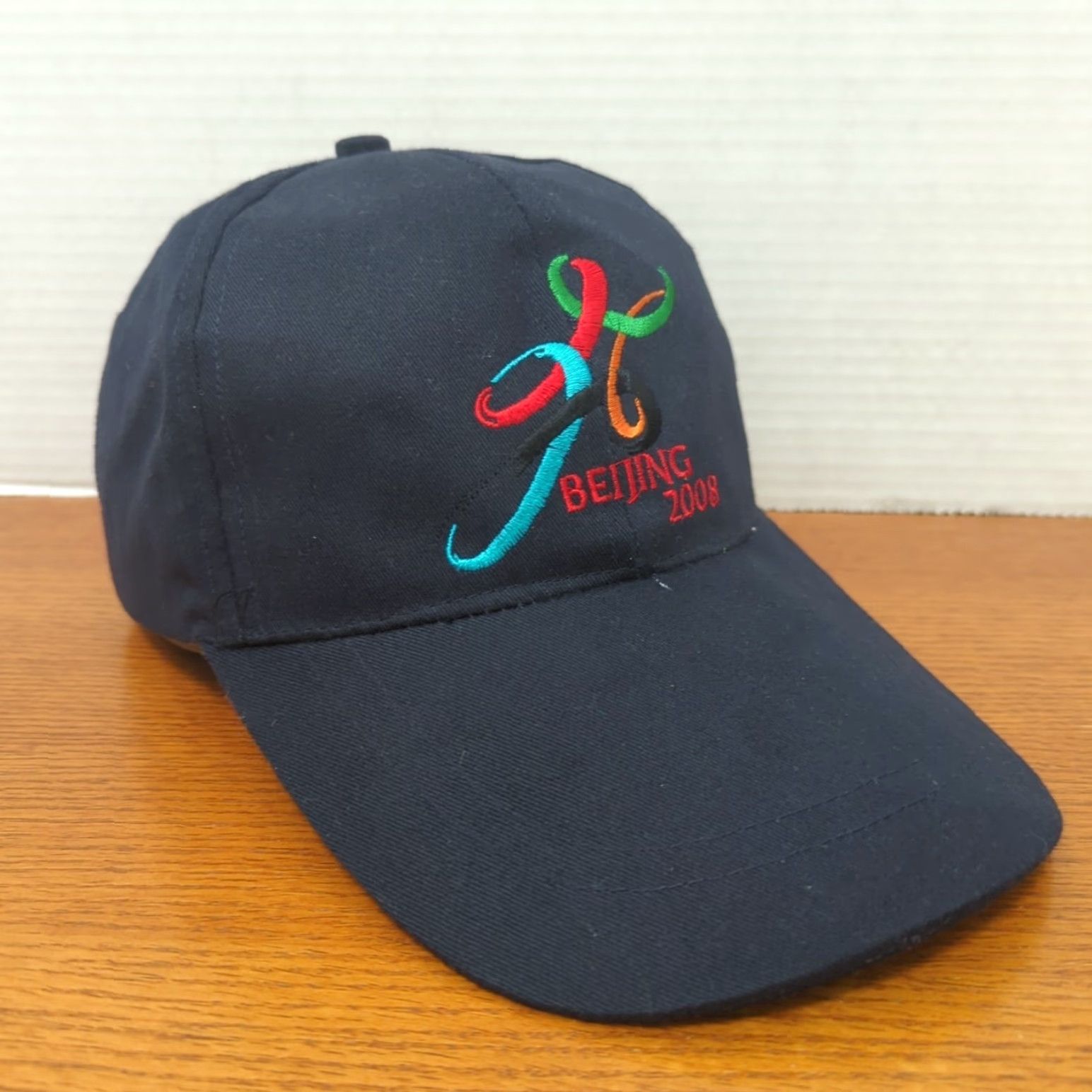 Vintage Beijing Olympics Hat Cap Long Bill Adjustable Baseball Cap Blue Cotton Men One Size USA 2008 Vintage? (but not vintage) Size ONE SIZE - 6 Thumbnail