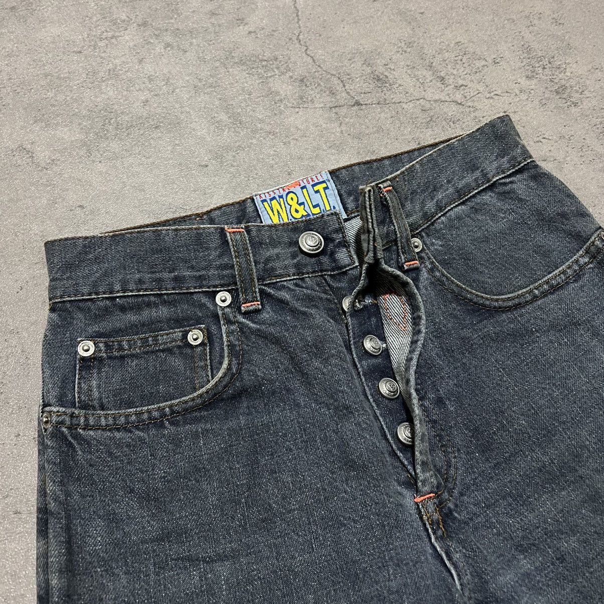 Walter Van Beirendonck W&LT Thunderbolt Straight Cut Denim Jeans Size US 27 - 3 Thumbnail