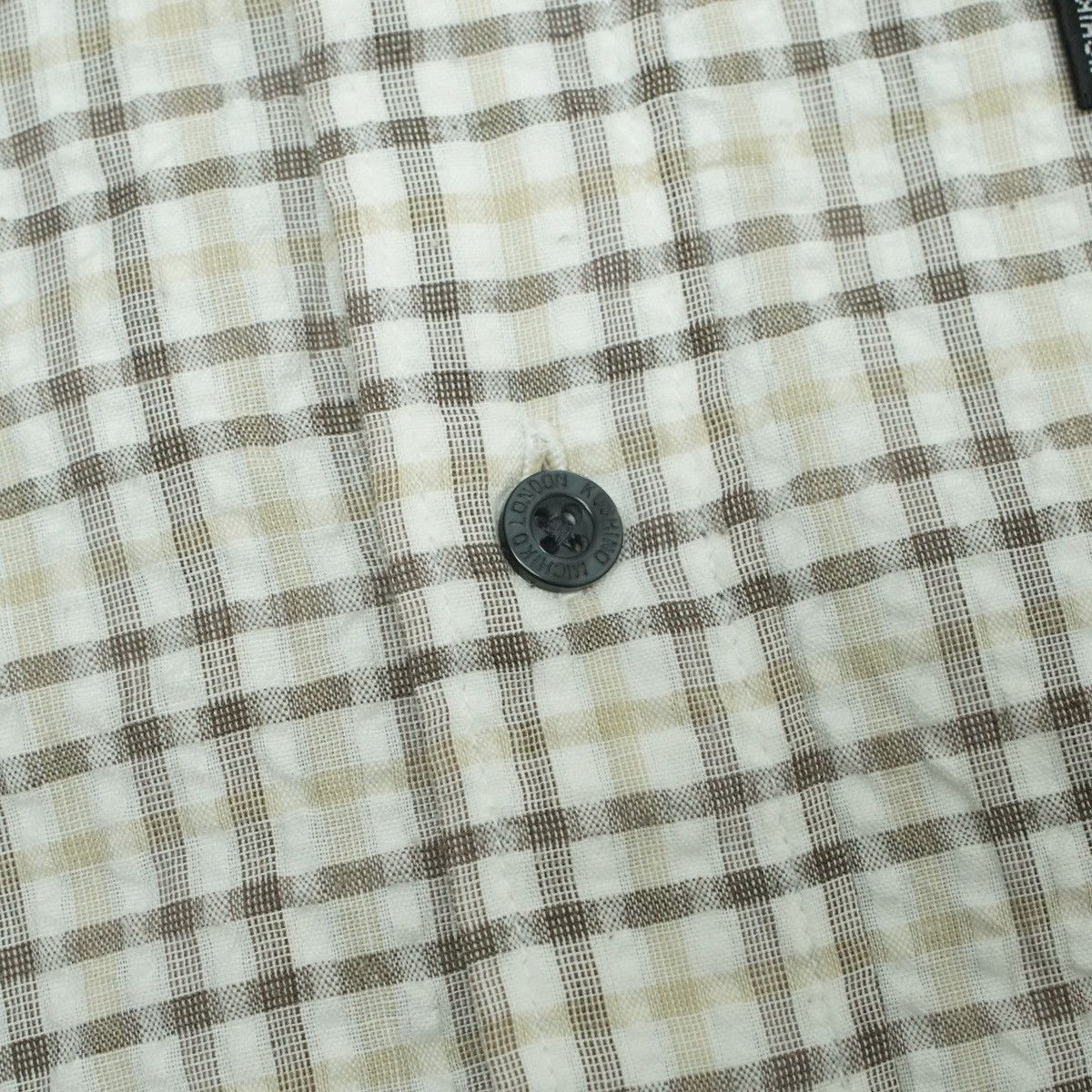 Michiko Koshino London *NoTariff Michiko Koshino London Seersucker Plaid Shirt Size US L / EU 52-54 / 3 - 5 Thumbnail