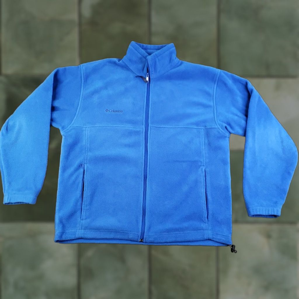 Layer 8 Columbia Jacket Mens Large Blue Full Zip Fleece Outdoor Layer Bomber Jacket Size US L / EU 52-54 / 3 - 1 Thumbnail