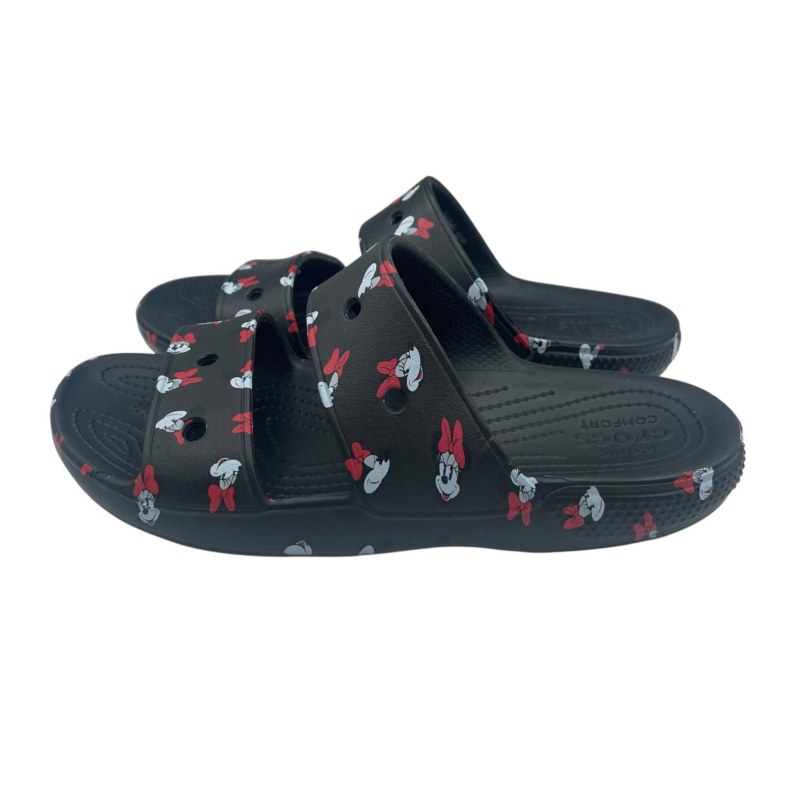 Crocs Crocs Disney Parks Minnie Mouse Slides Sandals Black Womens Size US 11 / IT 41 - 2 Thumbnail