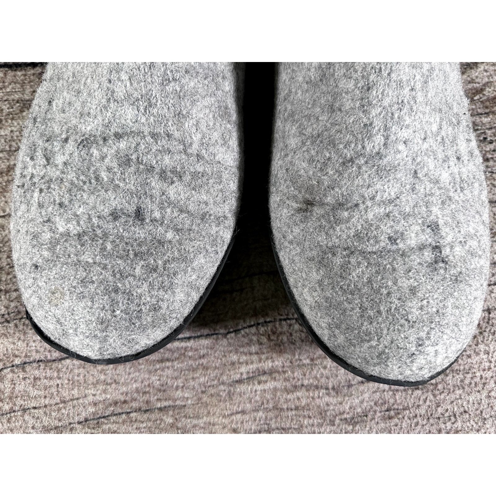 Glerups 100% Gray Wool Men’s Sz EU 45 US 12 Rubber Outsole Slipper Booties GR_Denim_21_1200x.jpg?v=1763648684 main image 2