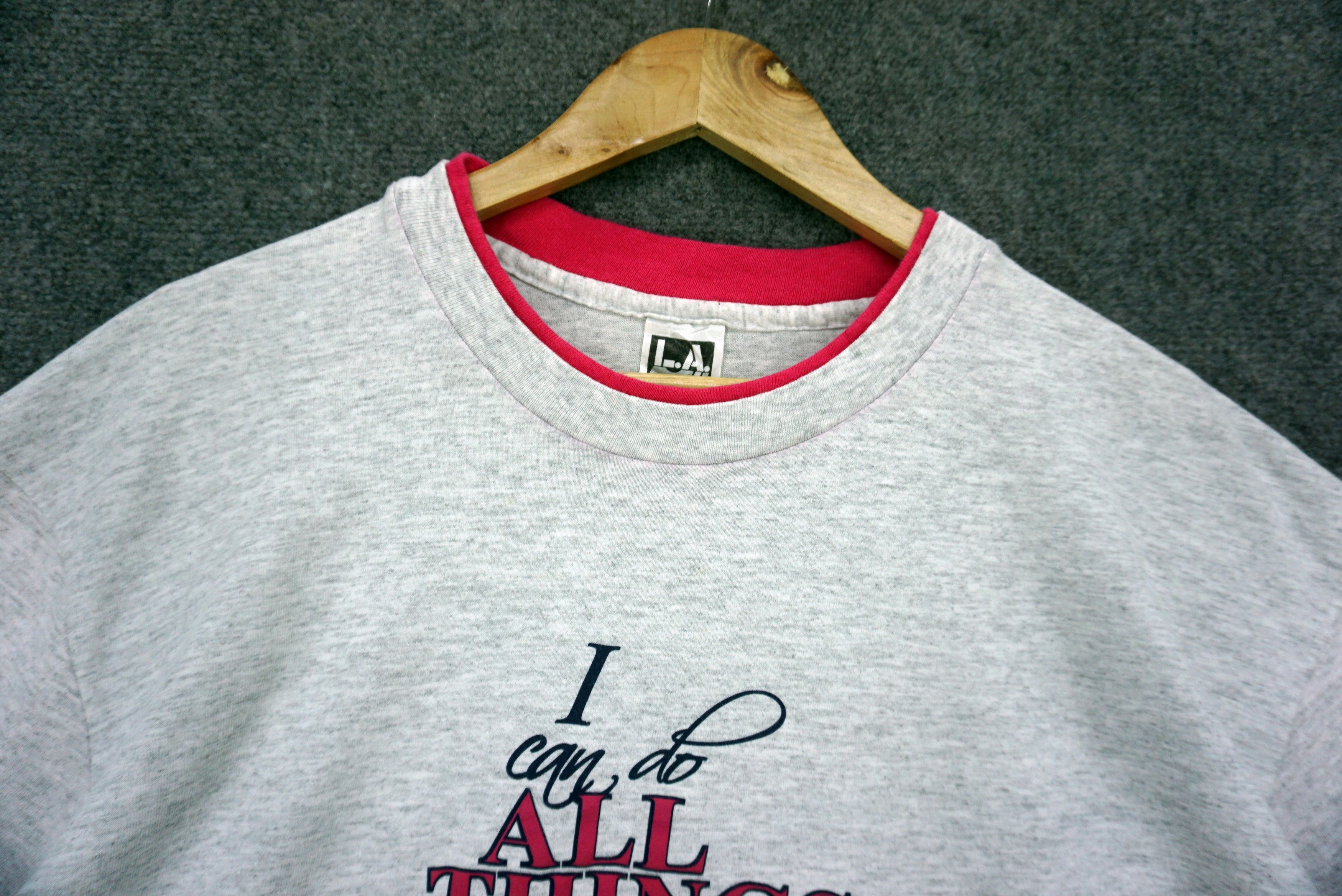 NCAA Vintage Philippians Tee I Can Do All Things Through Christ Size US XL / EU 56 / 4 - 3 Thumbnail