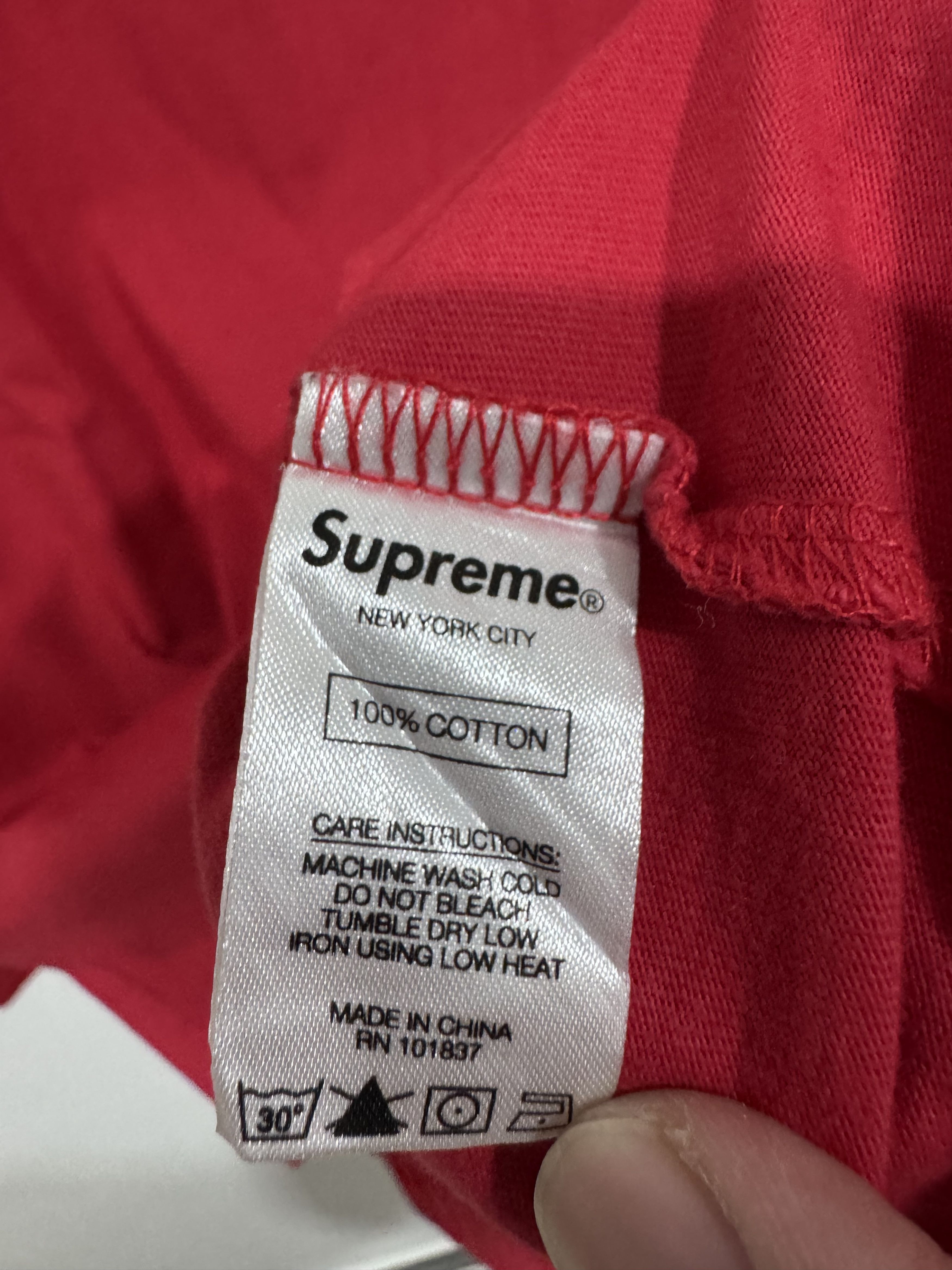 Supreme F/W 2018 Supreme Vertical Logo Stripe Long Sleeve Tee Size US XL / EU 56 / 4 - 4 Thumbnail
