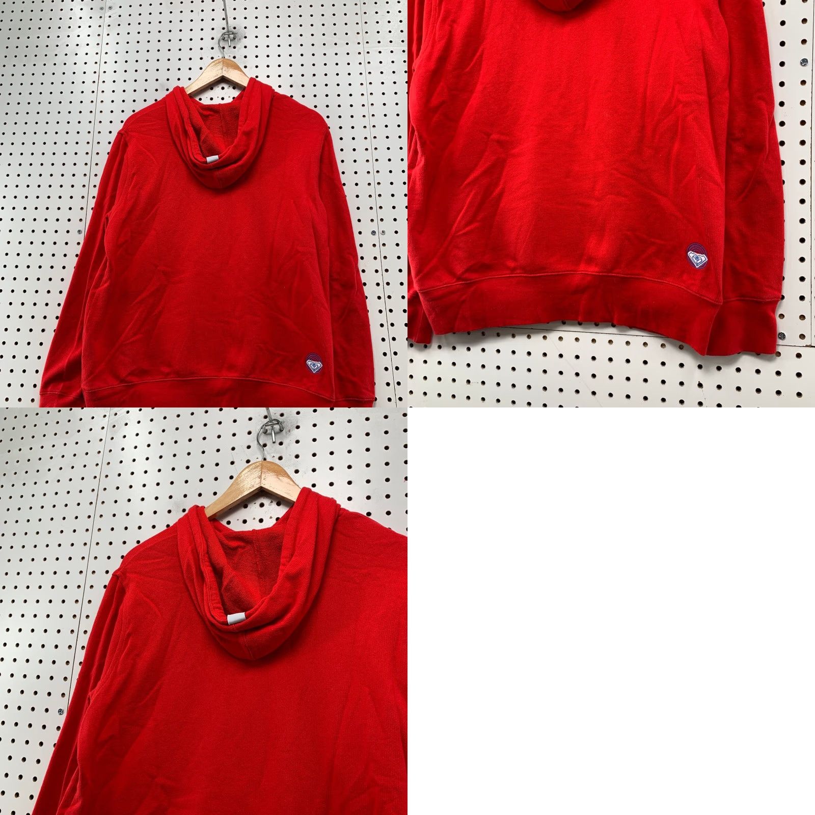 Vintage ROXY Hoodie Women Medium Red Surf Hooded Fleece Pullover Sweatshirt Size M / US 6-8 / IT 42-44 - 9 Thumbnail
