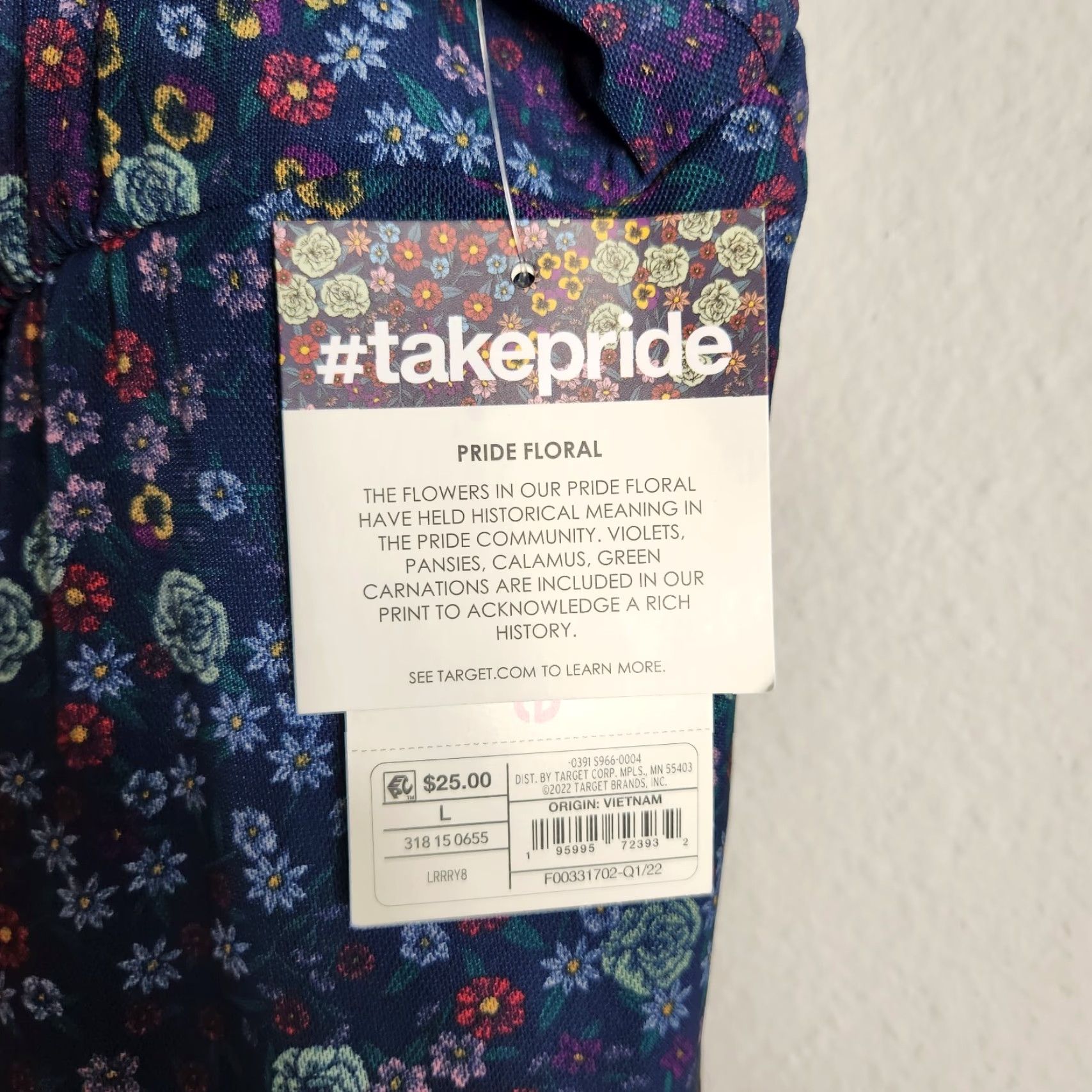Vintage #takepride x Target Womens Pride Floral Knee Length Dress-Size L (NWT) Dress (NWT) Size L / US 10 / IT 46 - 4 Thumbnail