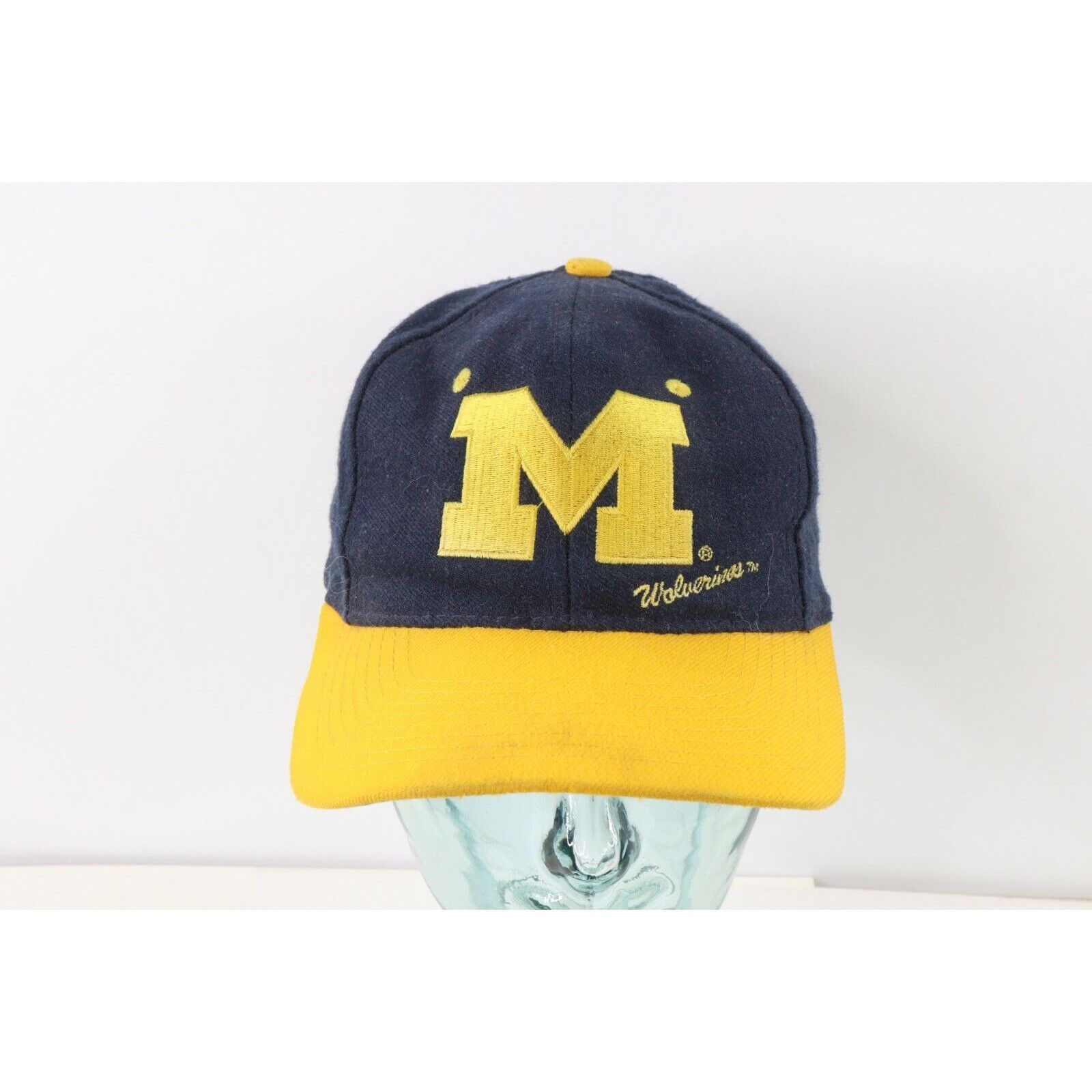 Vintage Vintage 90s Distressed University of Michigan Snapback Hat Size ONE SIZE - 2 Thumbnail
