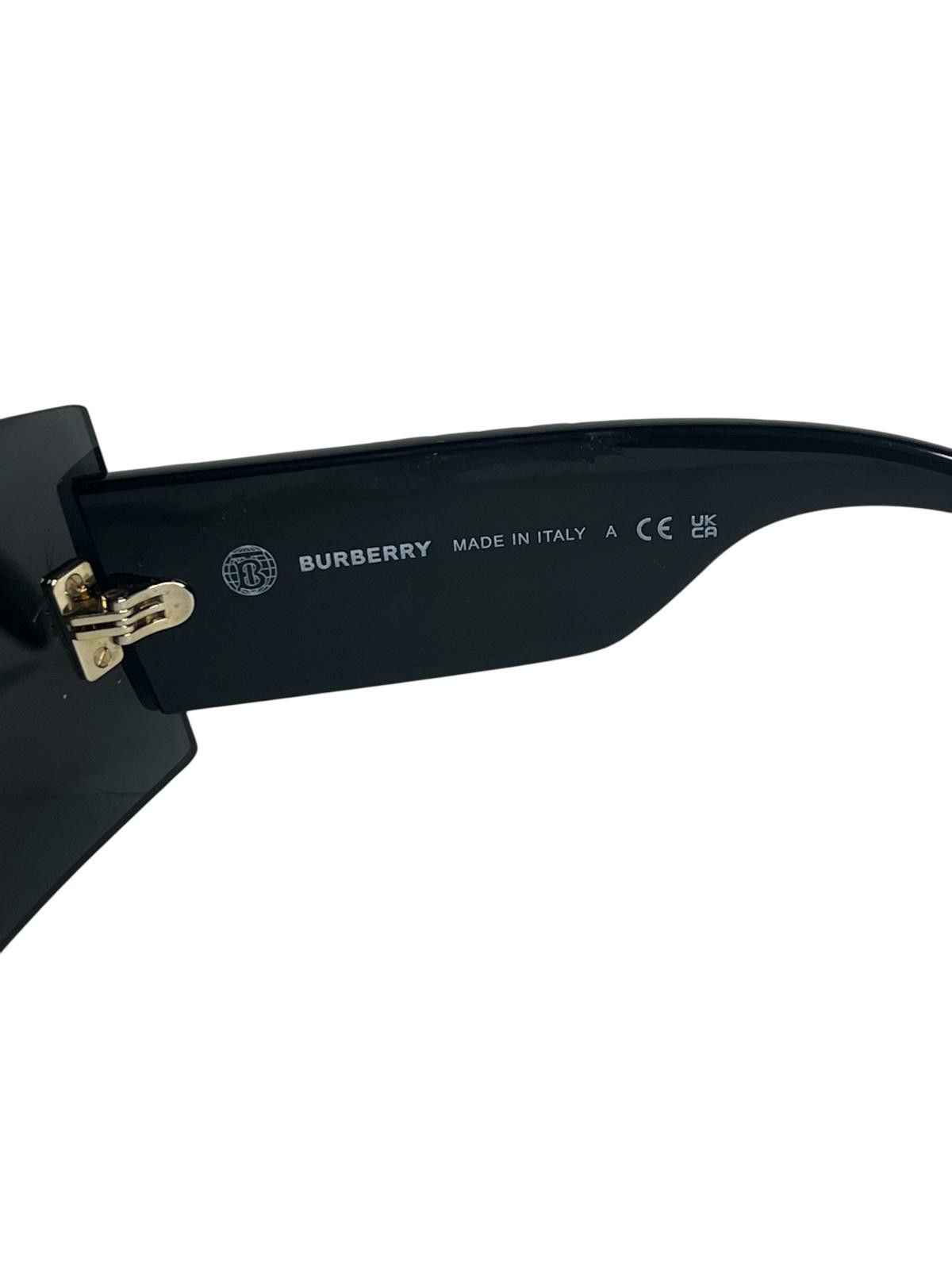 Burberry Burberry Shield Visor Sunglasses TB Logo Black Size ONE SIZE - 8 Thumbnail