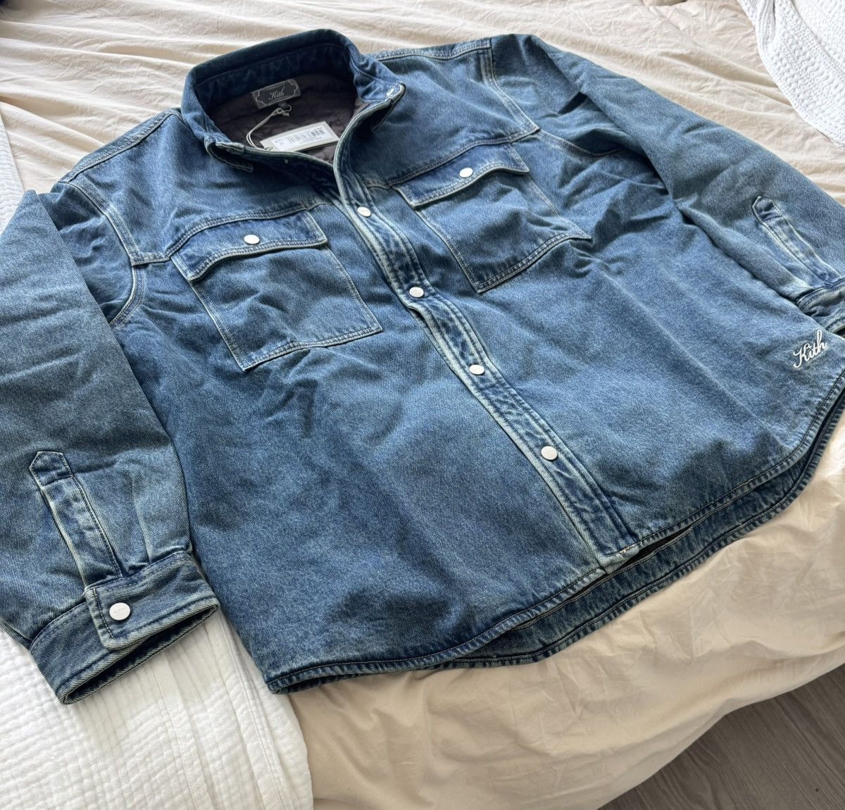 Kith Kith Denim Apollo Shirt Jacket Luka Wash (Size XL) Size US XL / EU 56 / 4 - 2 Thumbnail