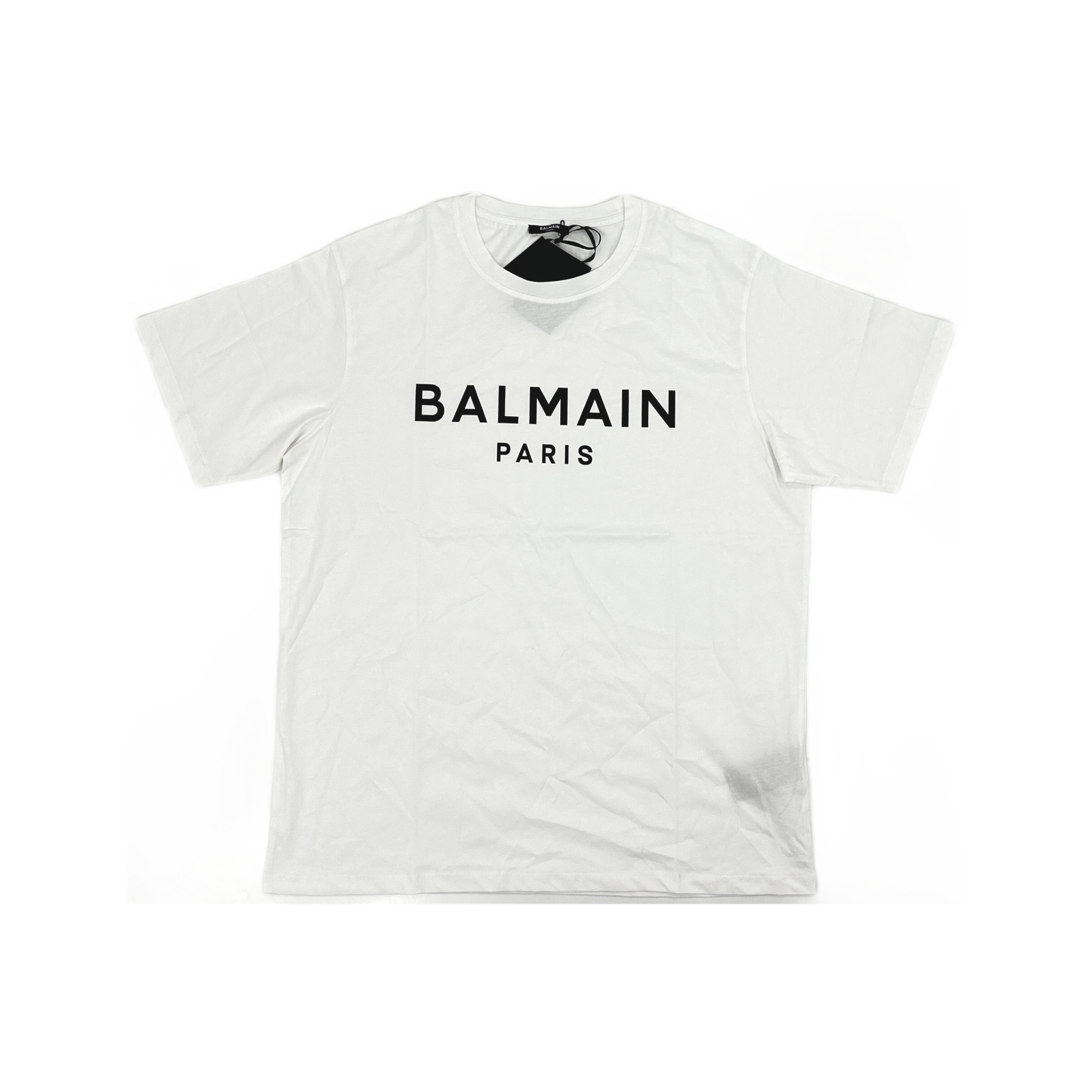 Balmain Balmain Logo Print T-Shirt White Size XL Size US XL / EU 56 / 4 - 1 Thumbnail