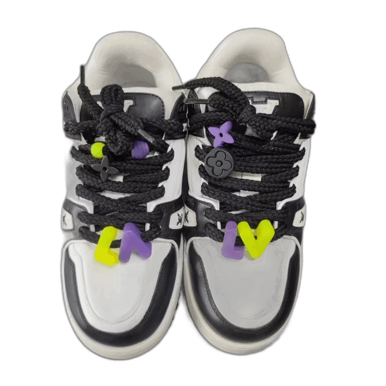 Louis Vuitton LV Trainer Black and White Sneakers-2506 Size US 10.5 / EU 43-44 - 1 Thumbnail