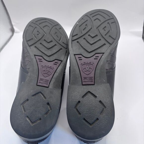 Ariat Ariat Apron-Toe Mules Women 7B Black & Brown Leather Slide Size US 7 / IT 37 - 8 Thumbnail
