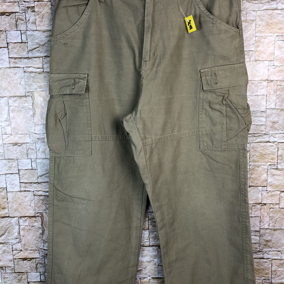 Japanese Brand Fullile Green utility tactical Cargo Multipocket Pants #A648 Size US 34 / EU 50 - 6 Thumbnail