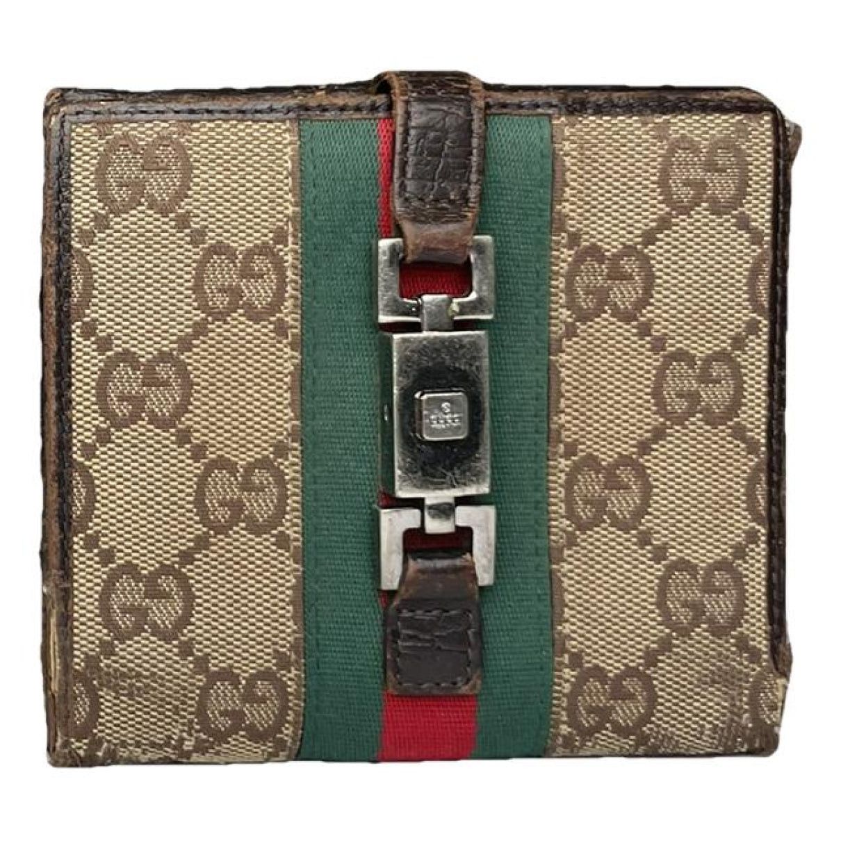 Gucci Jackie Vintage Beige Cotton Wallet Size ONE SIZE - 1 Thumbnail
