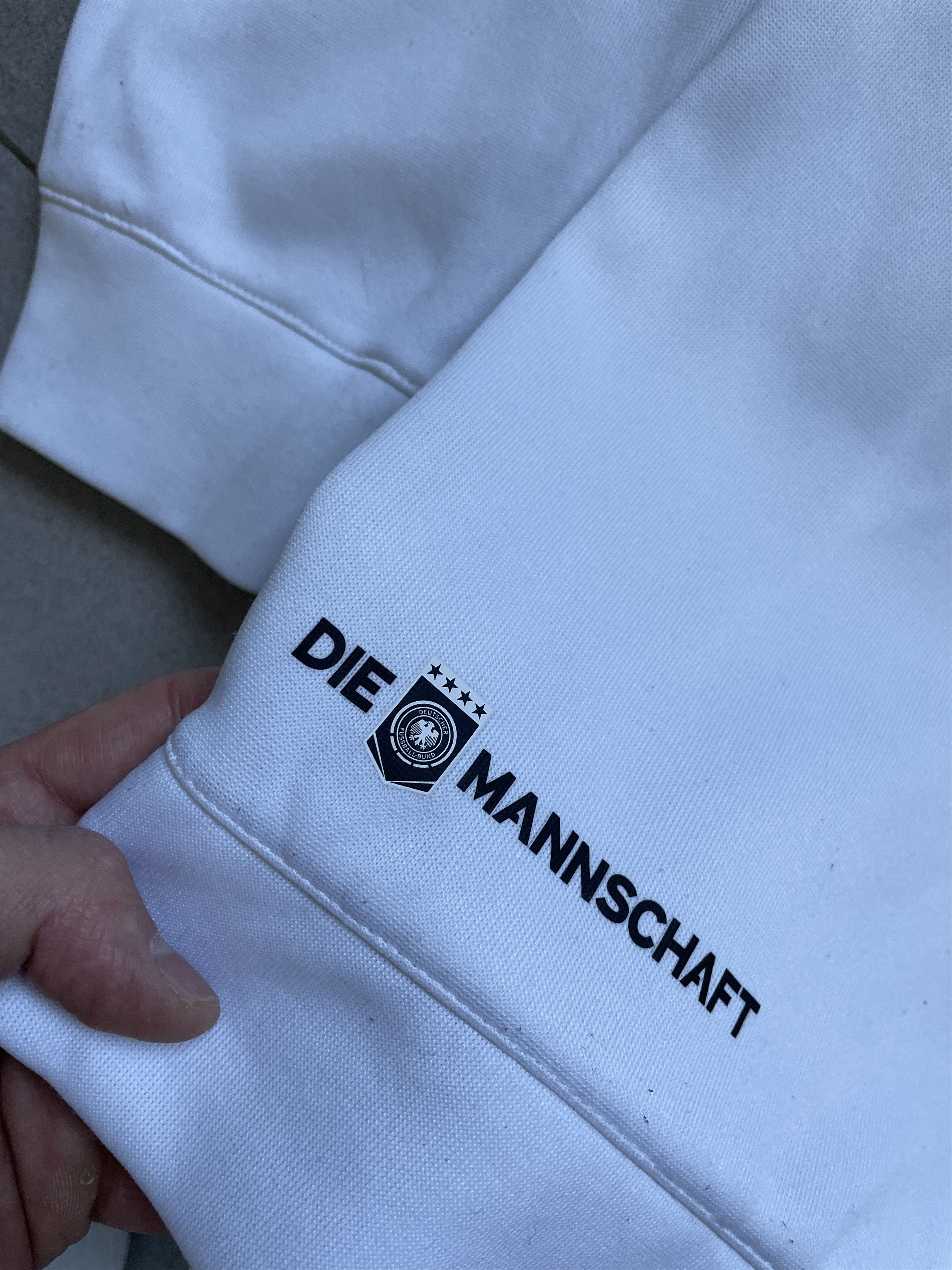 Adidas ADIDAS GERMANY WHITE SOCCER TRACKTOP Size US L / EU 52-54 / 3 - 6 Thumbnail