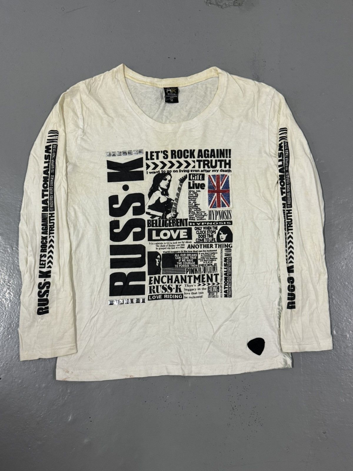 Hysteric Glamour RUSS.K LETS ROCK AGAIN !! TRUTH Size US M / EU 48-50 / 2 - 6 Thumbnail