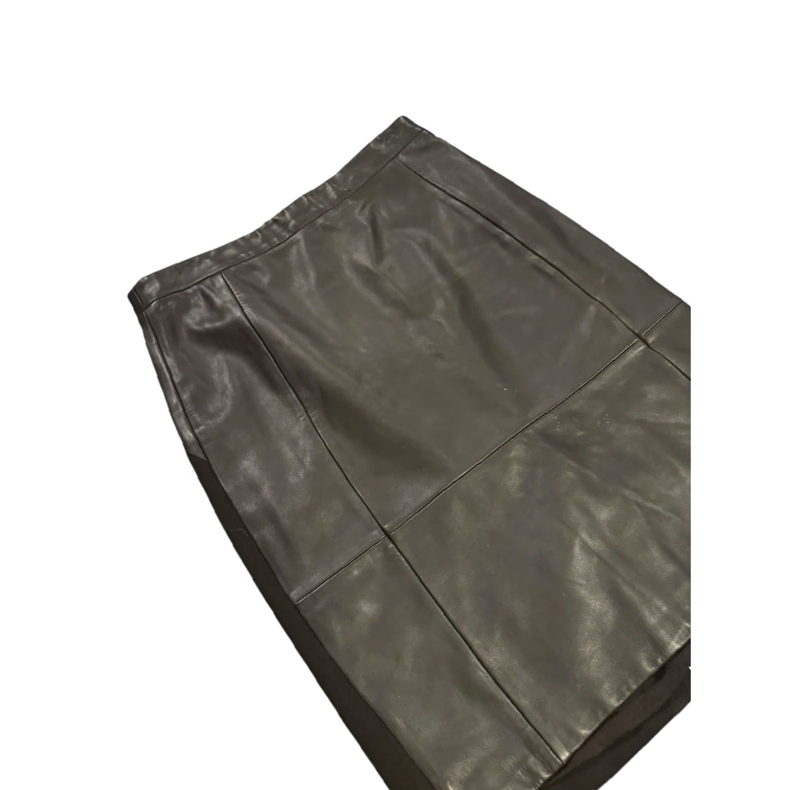 Reiss Reiss Reagan Leather Pencil Skirt Black Size 8 Lambs Leather Size 30" / US 8 / IT 44 - 4 Thumbnail