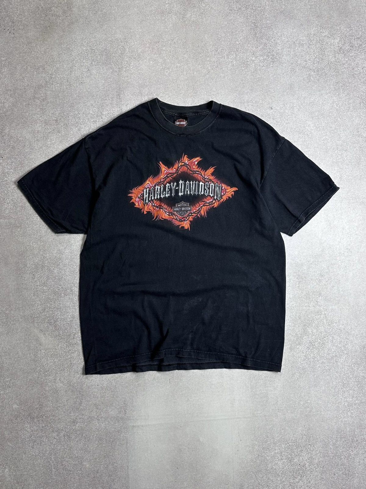 Harley Davidson Vintage Harley Davidson Y2K Biker Boxy T-shirt XL Size US XL / EU 56 / 4 - 1 Thumbnail
