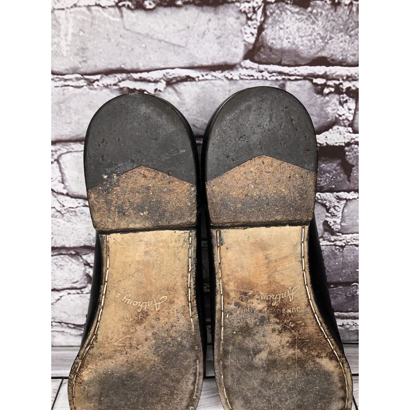 Other Anthony’s Black Leather Croc Print Tassel Loafers Dress Shoe Size US 13 / EU 46 - 16 Thumbnail