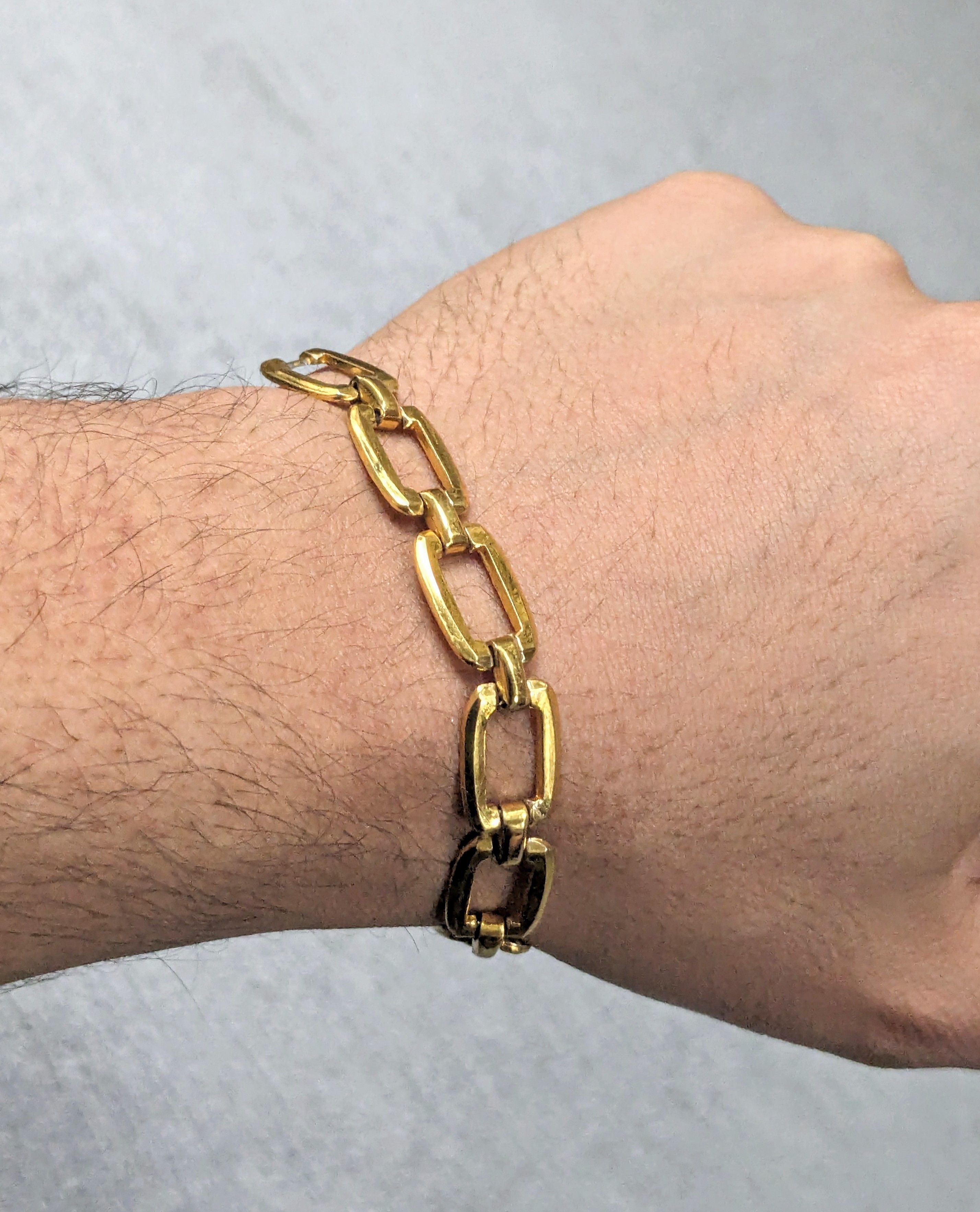 Jewelry × Vintage Vintage Sterling Silver Bracelet Gold Plated 7.25" Size ONE SIZE - 12 Thumbnail