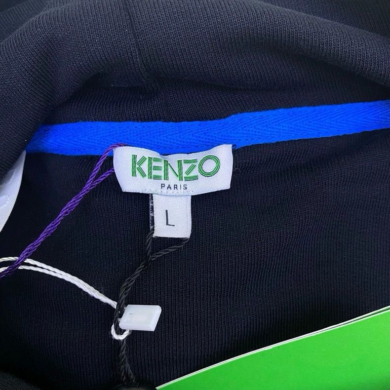 Kenzo KENZO Tiger Head Embroidered Printed Hoodie, Black Size US L / EU 52-54 / 3 - 3 Thumbnail