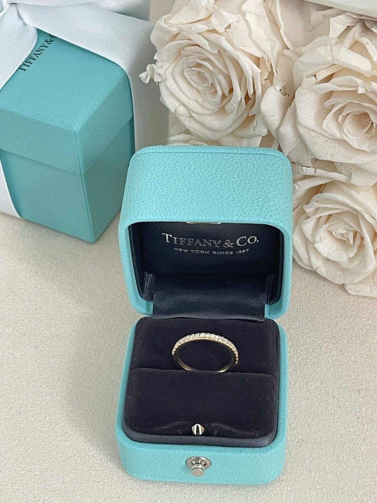 Tiffany & Co. Tiffany Soleste Half Eternity Ring YG Dia 4.5 NEW $3,200 Size ONE SIZE - 14 Thumbnail