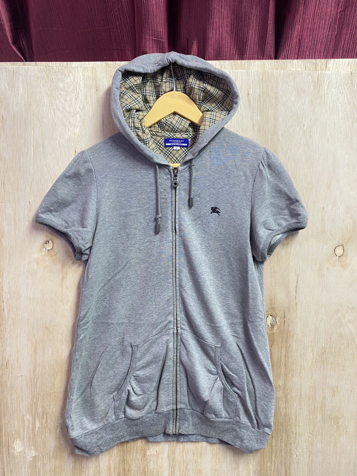 Burberry Burberry Blue Label short-sleeve zip-up hoodie Size S / US 4 / IT 40 - 1 Thumbnail
