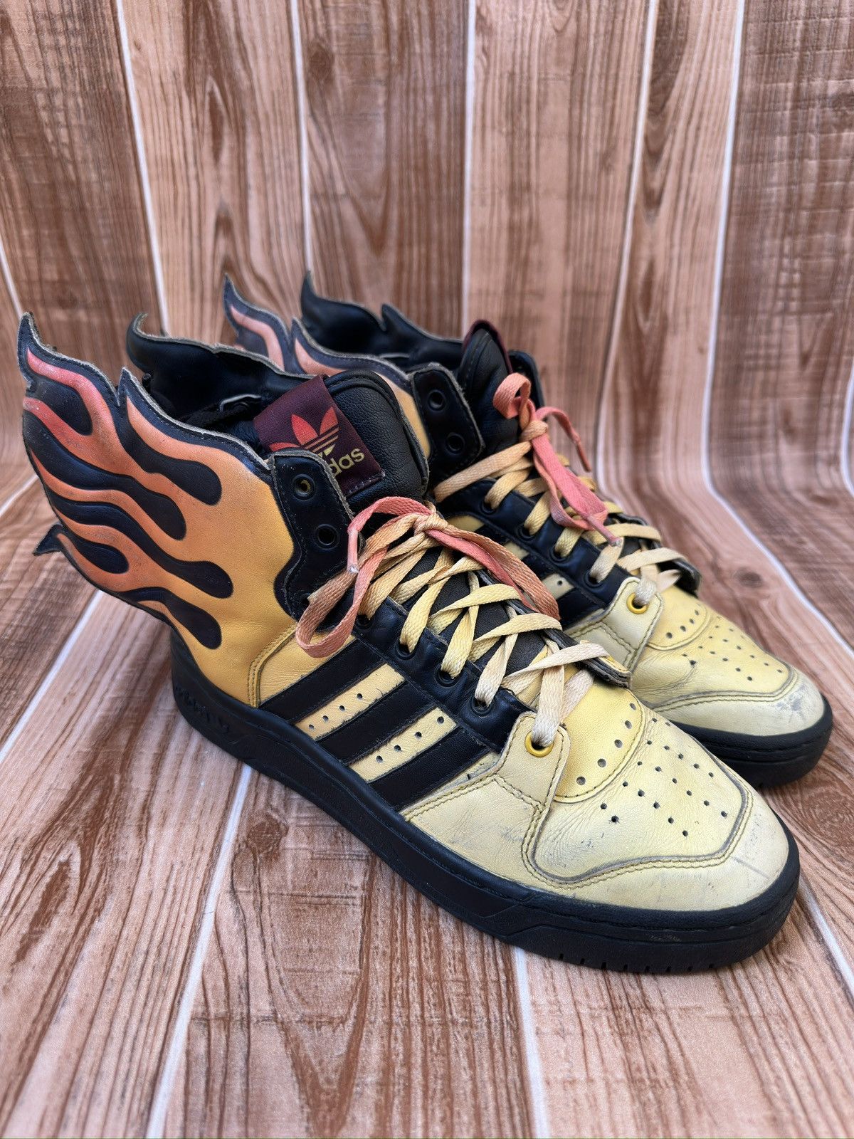 adidas×JEREMY SCOTT Flame pattern set up Jeremy Scott x adidas Originals by Originals JS Flames | Hypebeast