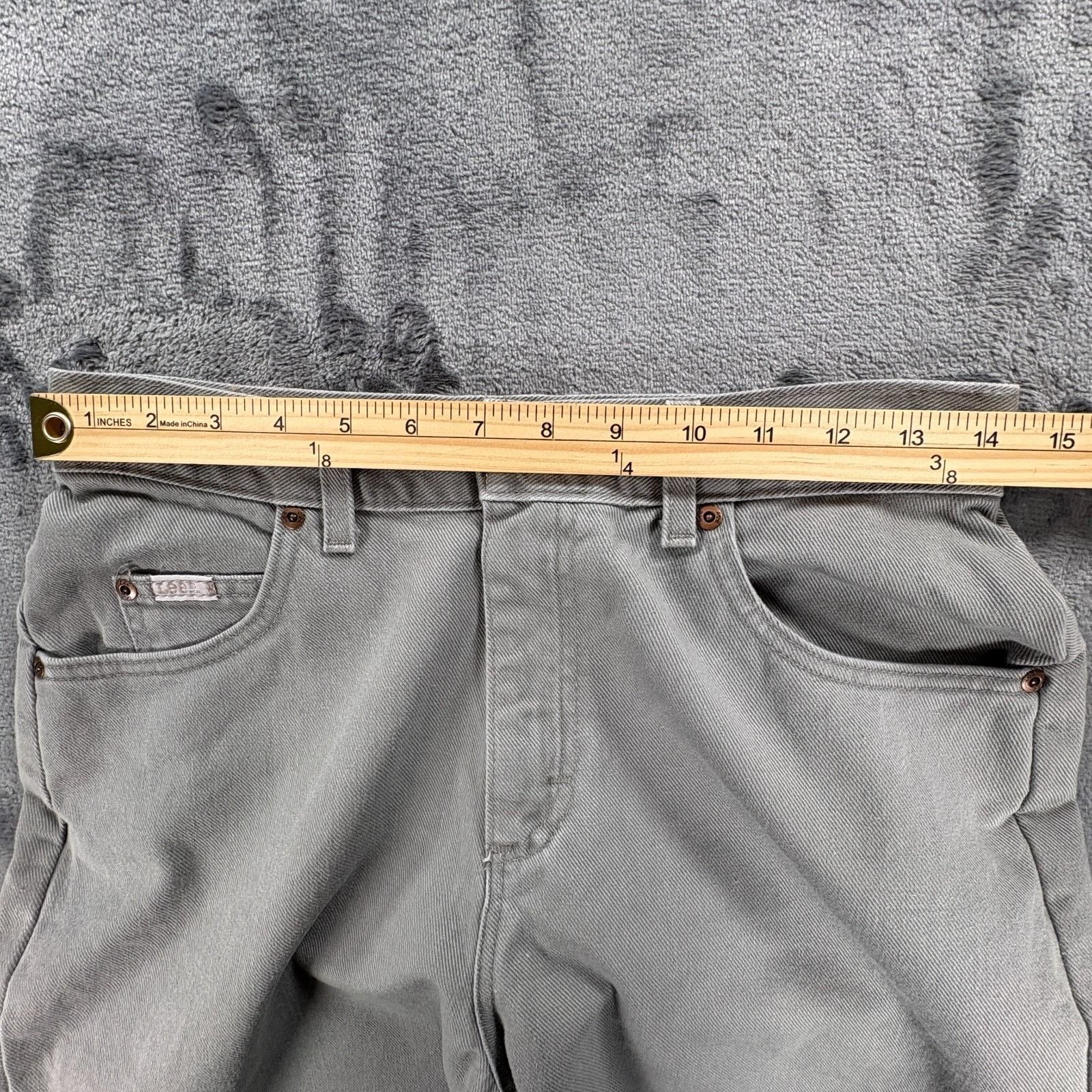 Lee Lee Womens Petite 10 29W X 28L Relaxed Fit Gray Denim Jeans Size 29" - 7 Thumbnail