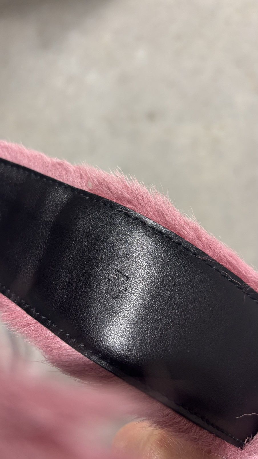 Prada Prada Fur Belt Size 30 - 22 Thumbnail