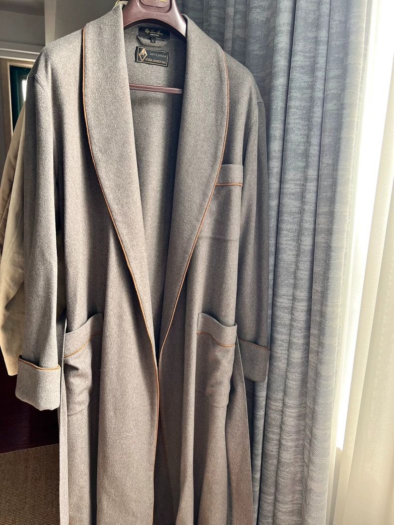 LORO PIANA Men's 100% vicuna MTM style long robe