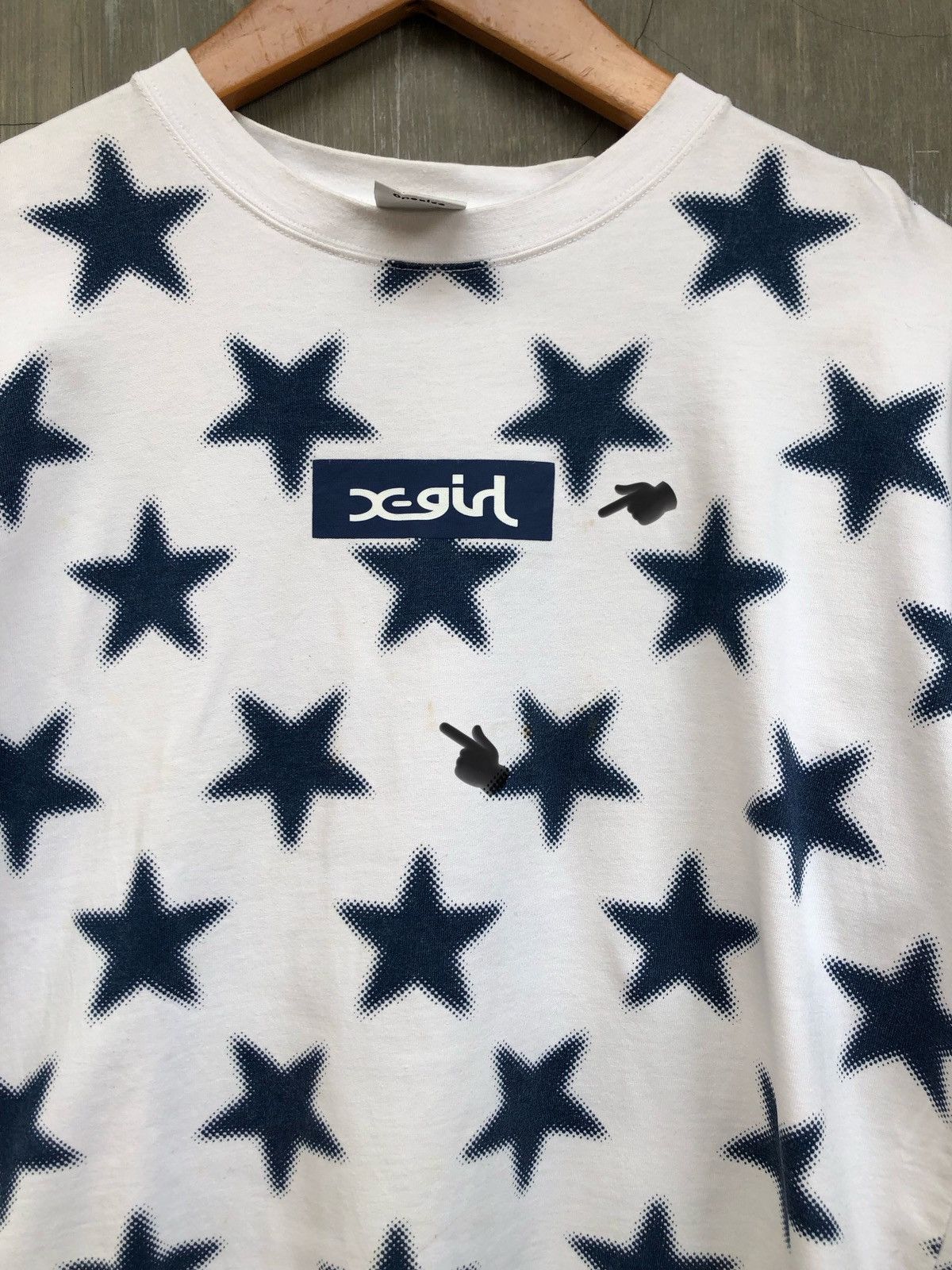 Japanese Brand Japanese X Girl Star Printed T-shirt Size M / US 6-8 / IT 42-44 - 5 Thumbnail