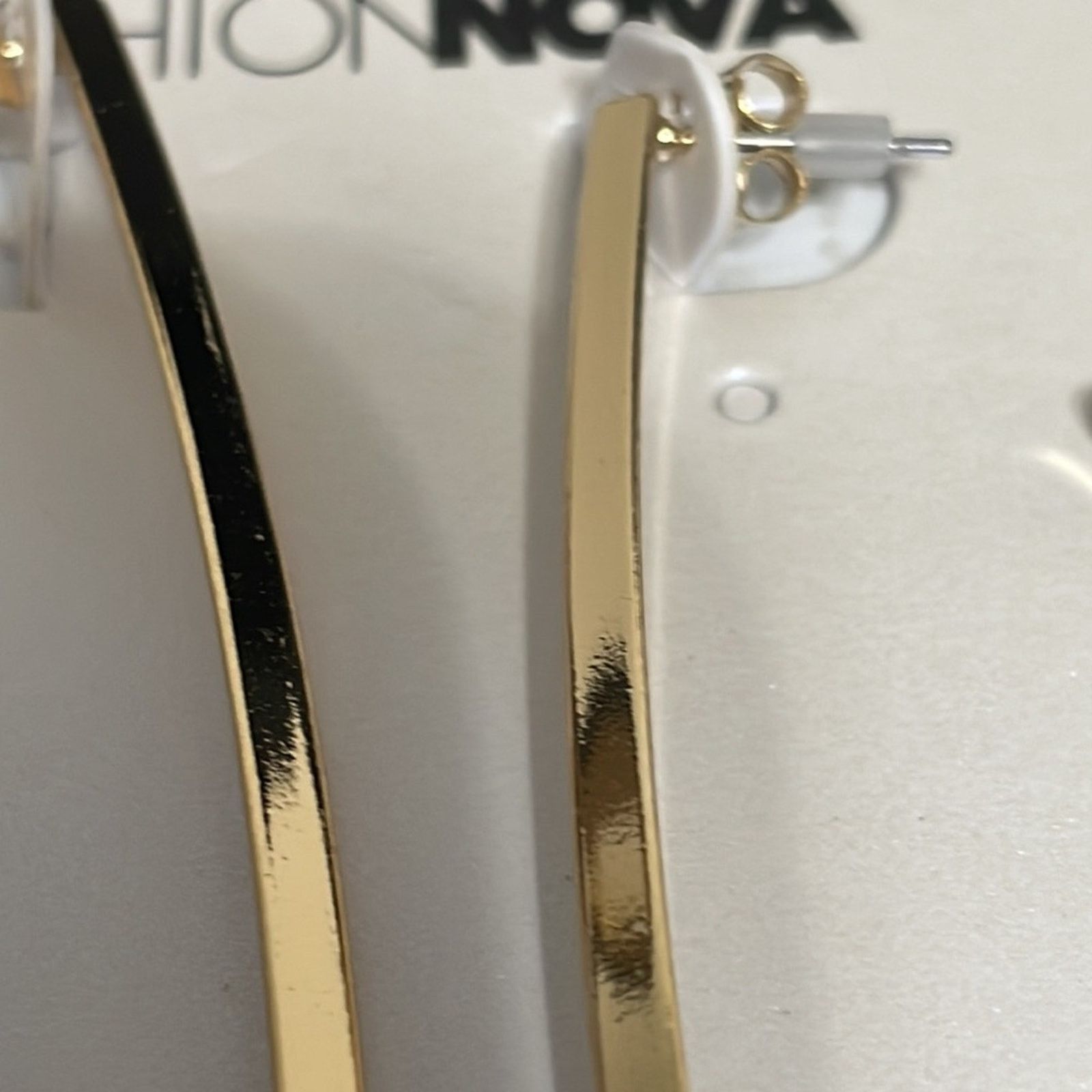 Other FASHION NOVA Different From The Other Hoop Earrings NWT Size ONE SIZE - 3 Thumbnail