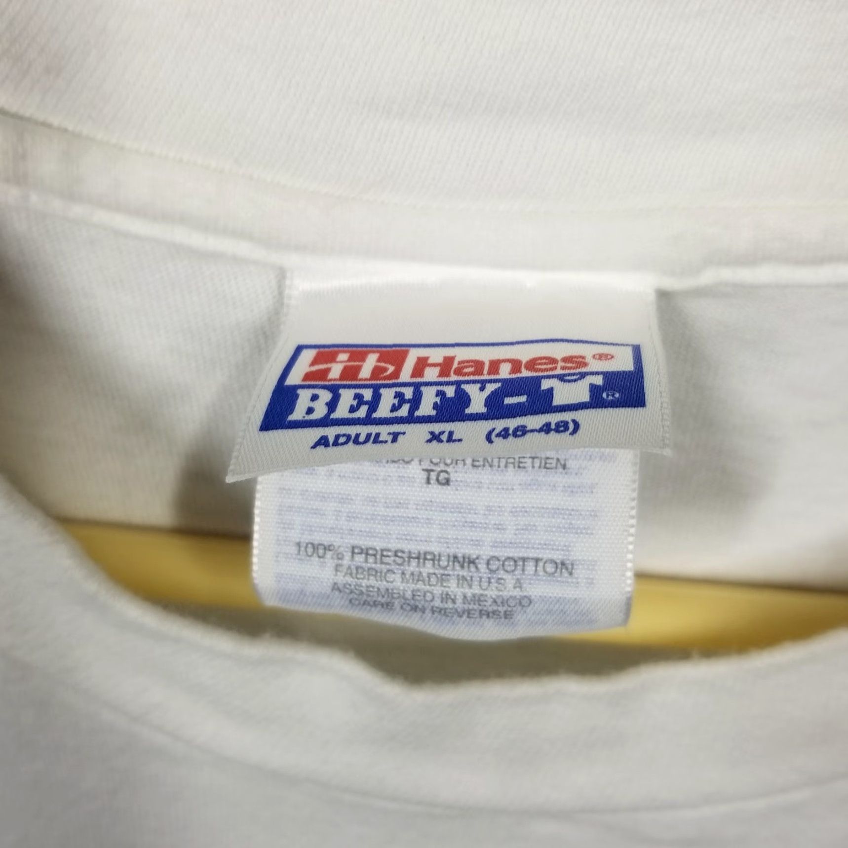 Hanes VINTAGE Bricktown Brewery Shirt Bison Weizen Ale Tee Mens XL White Beer Promo Oklahoma City Adults XL White Graphic Print 90s Concert? Size US XL / EU 56 / 4 - 4 Thumbnail