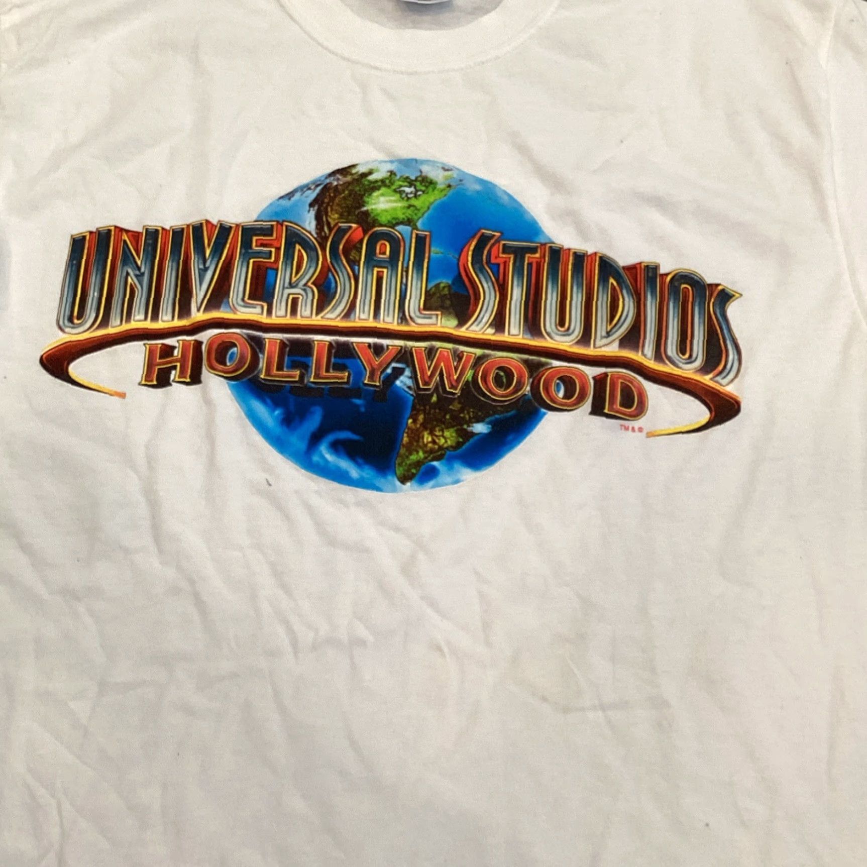 Vintage VINTAGE Universal Studios Hollywood T-Shirt Large White Short Sleeve Mens Size US L / EU 52-54 / 3 - 3 Thumbnail