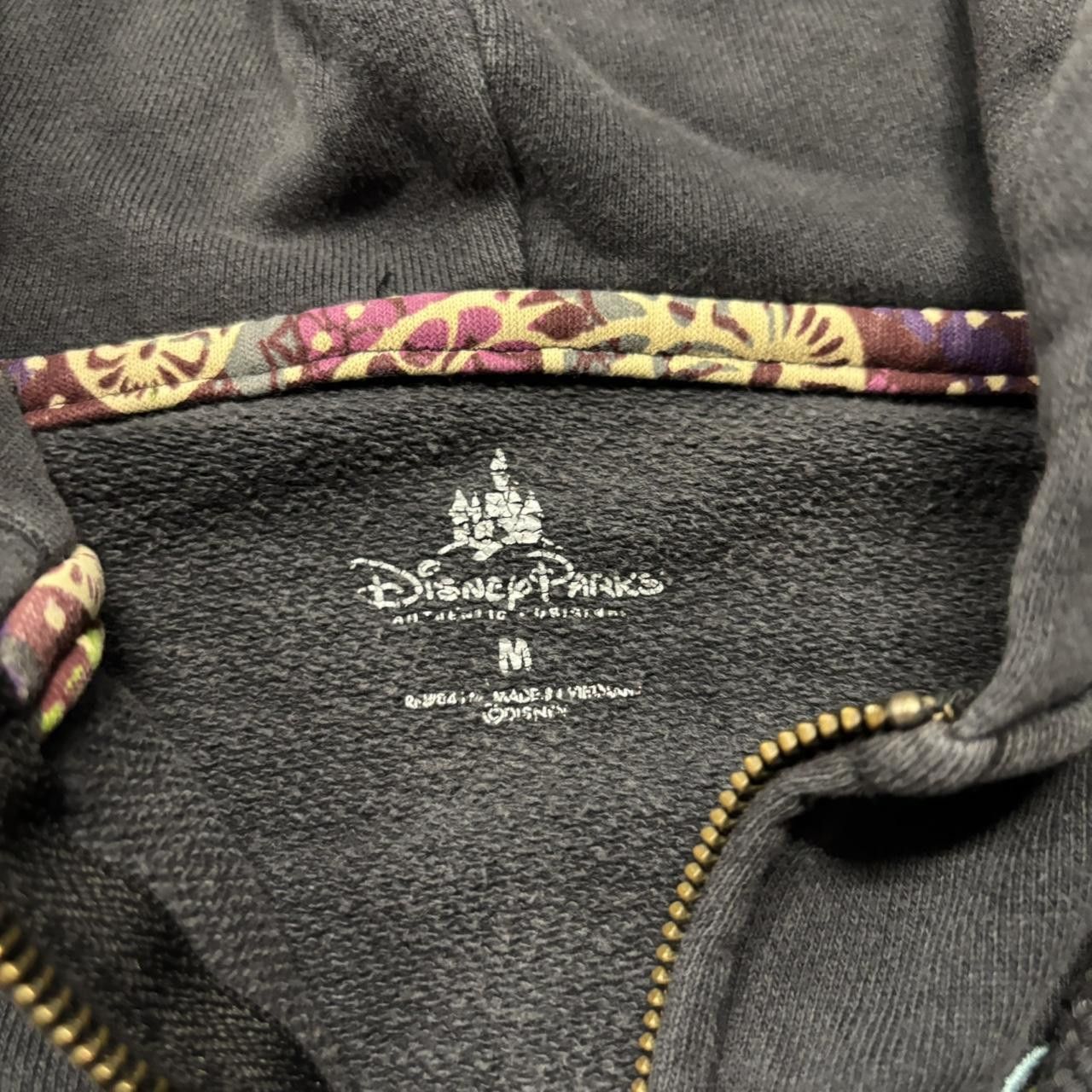 Disney × Vintage Crazy Vintage Y2K/2000s Disney Love Heart Patchwork Zip Up Hoodie! Size M / US 6-8 / IT 42-44 - 6 Thumbnail