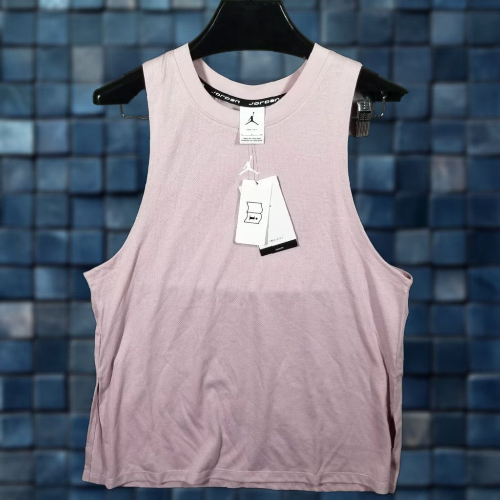 Jordan Brand NWT Nike Jordan Sport Women's Diamond Tank Top Pink FB4629-513 Small Size S / US 4 / IT 40 - 1 Thumbnail