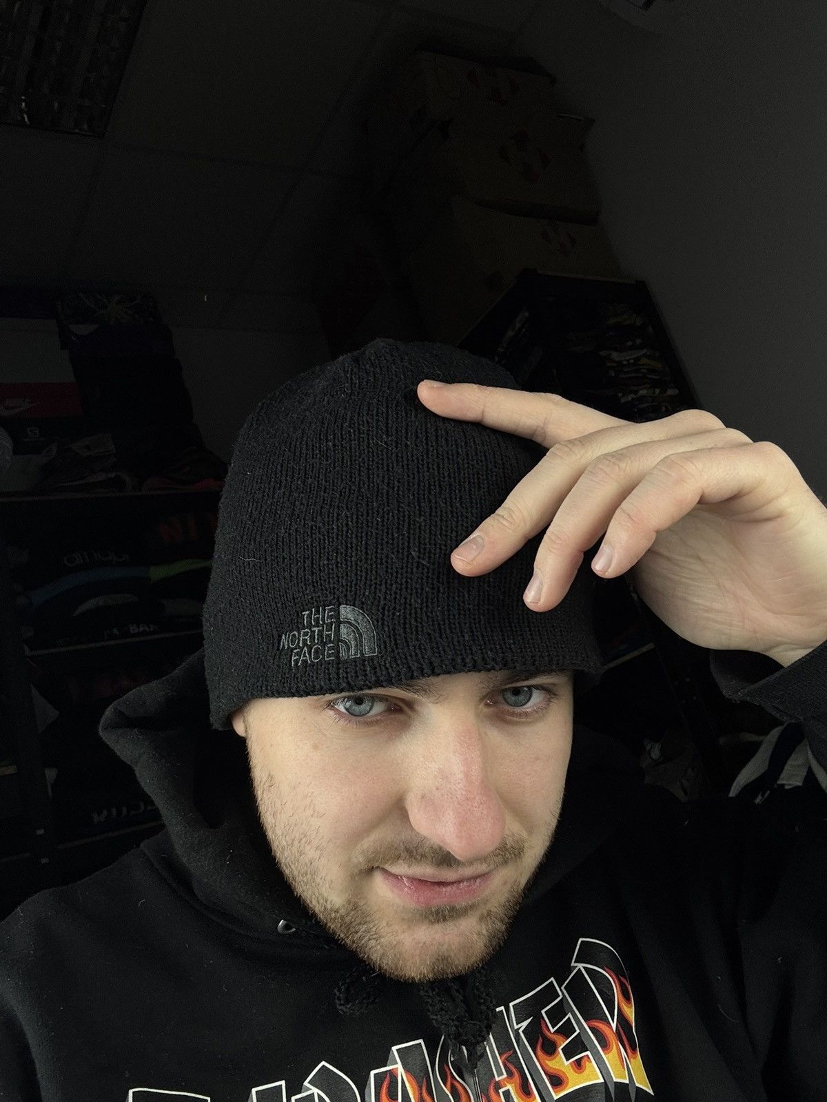 The North Face Outdoor The North Face unisex fleece cotton hat black beanie Size ONE SIZE - 2 Thumbnail