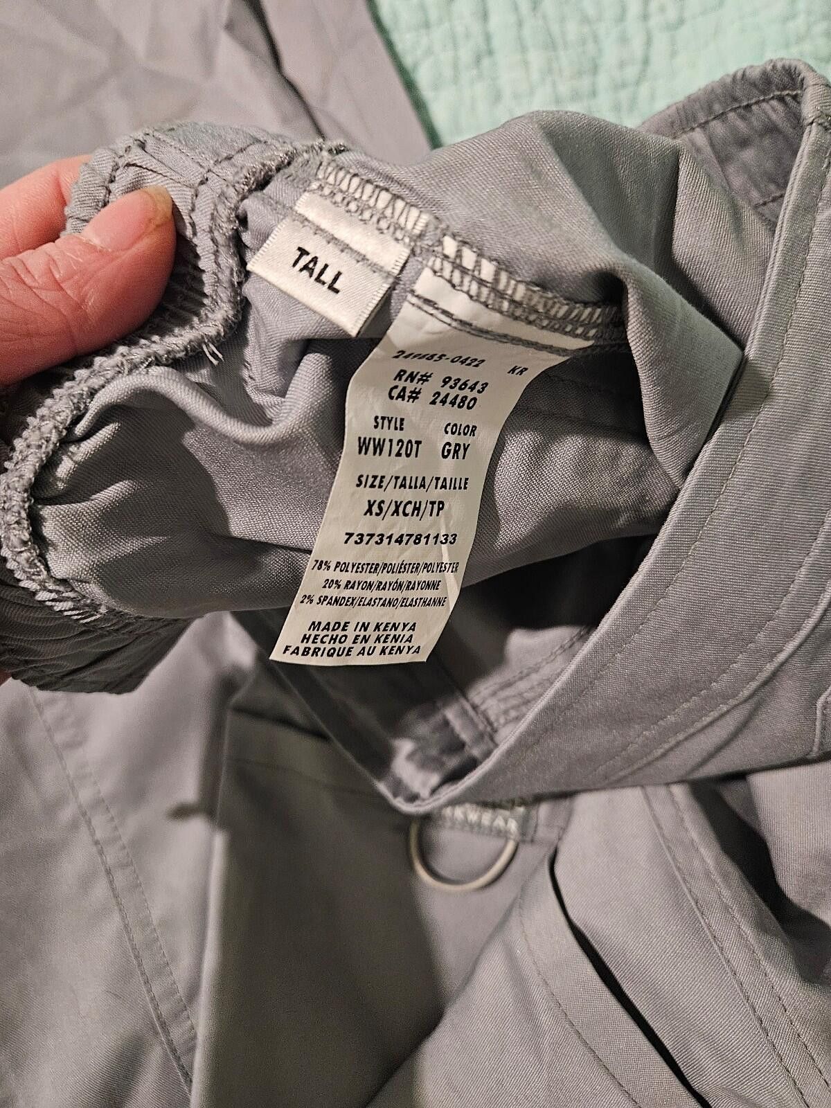 Cherokee Cherokee unisex gray scrub set Size ONE SIZE - 4 Thumbnail